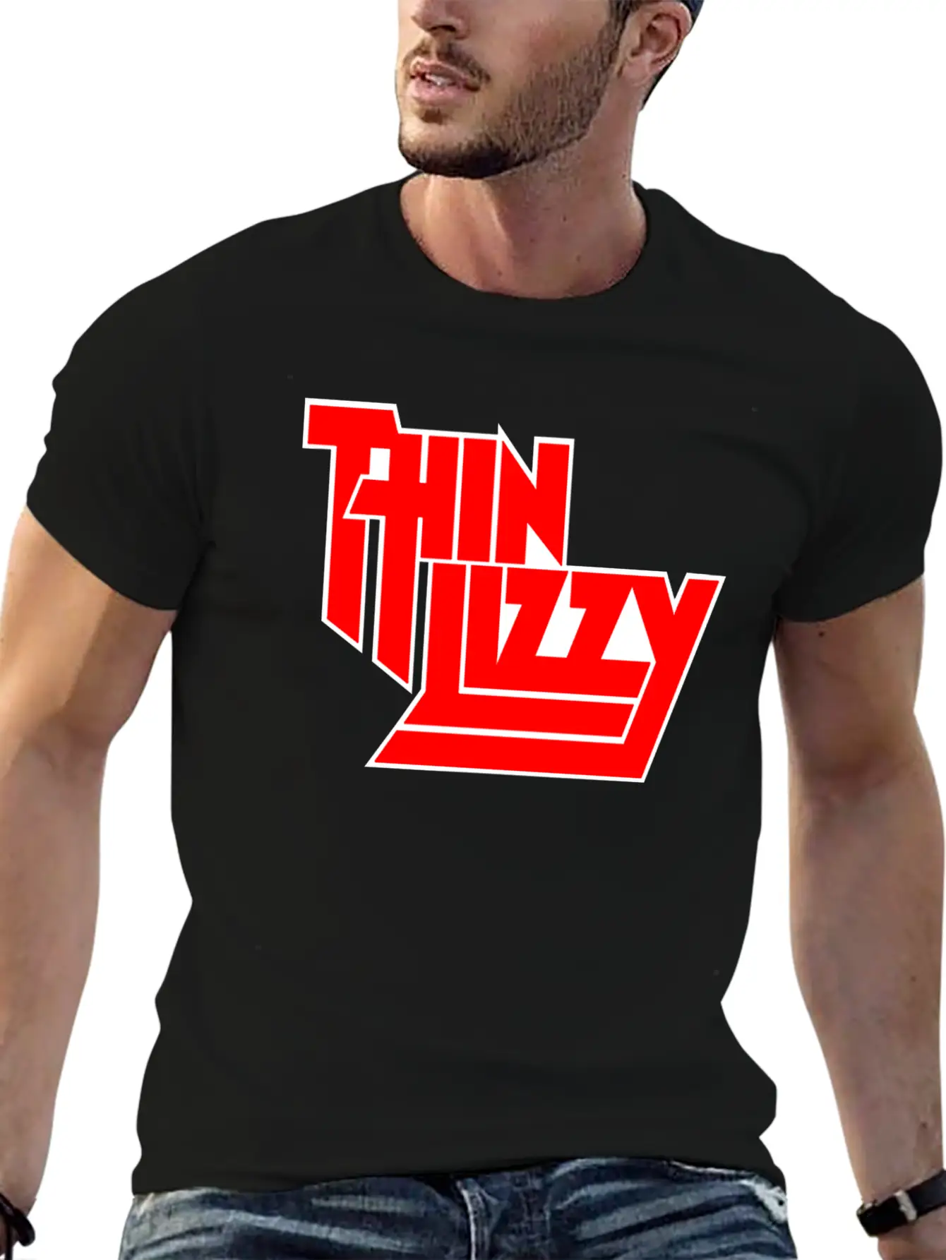 Thin Lizzy Phil Lynott Logo Unisex Casual T-Shirt – Clean Design For Daily Comfort