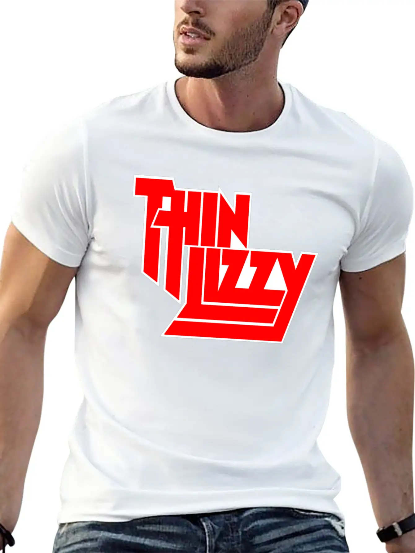 Thin Lizzy Phil Lynott Logo Unisex Casual T-Shirt – Clean Design For Daily Comfort