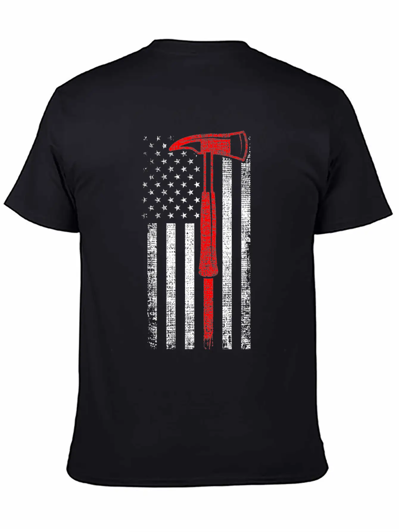 Thin Red Line Firefighter Axe Hero Patriot Classic Fit Graphic Tee For Daily Comfort – Unisex Cotton Shirt