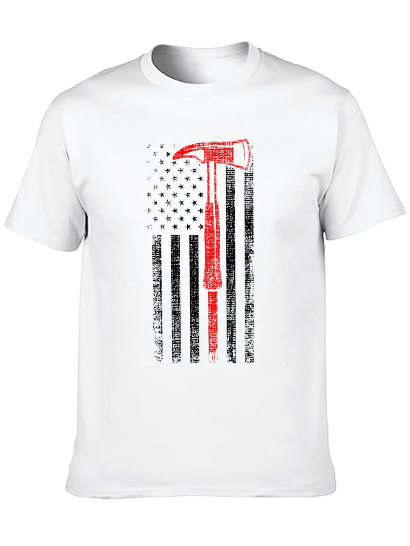 Thin Red Line Firefighter Axe Hero Patriot Classic Fit Graphic Tee For Daily Comfort – Unisex Cotton Shirt