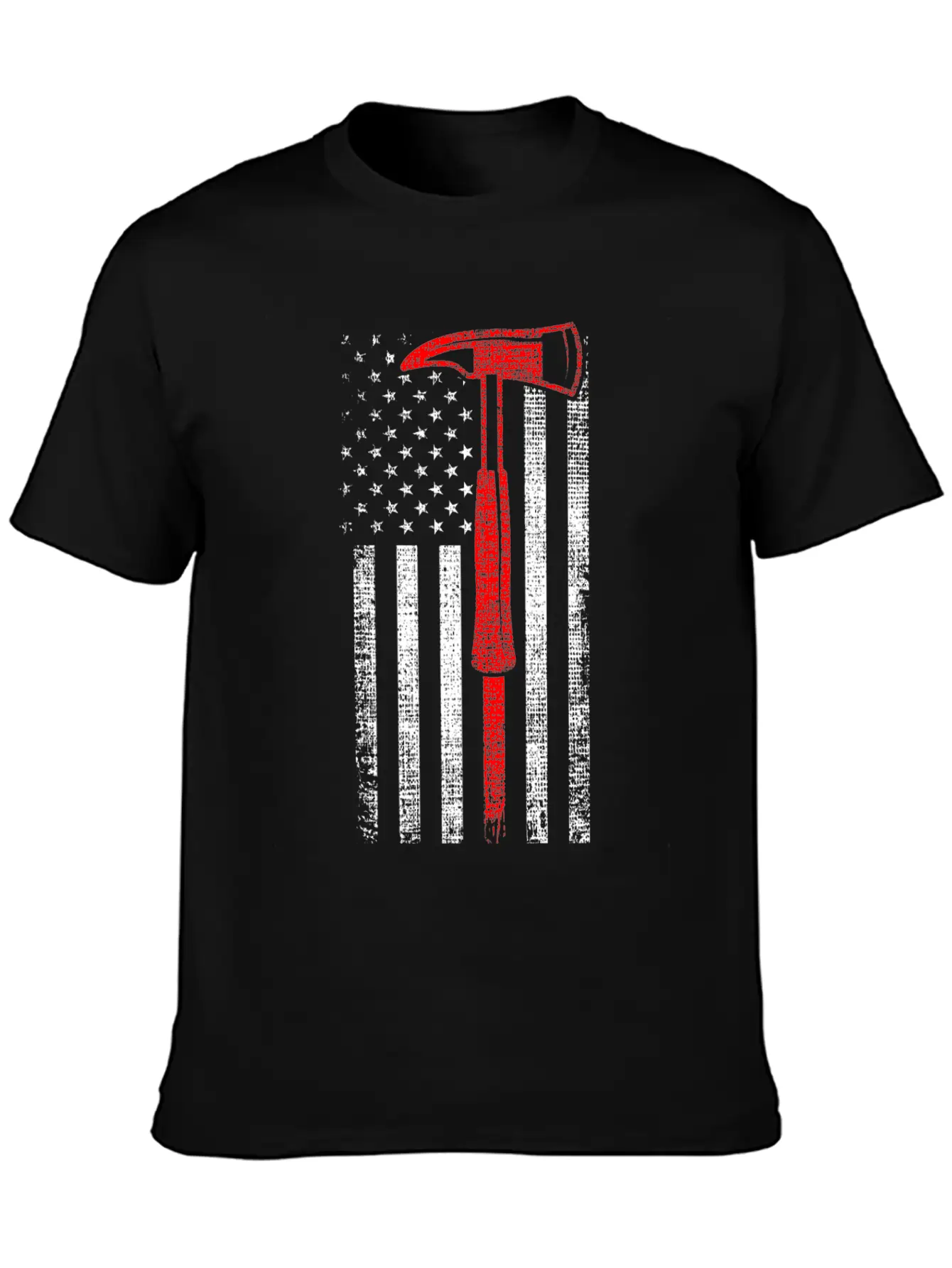 Thin Red Line Firefighter Axe Hero Patriot Classic Fit Graphic Tee For Daily Comfort – Unisex Cotton Shirt