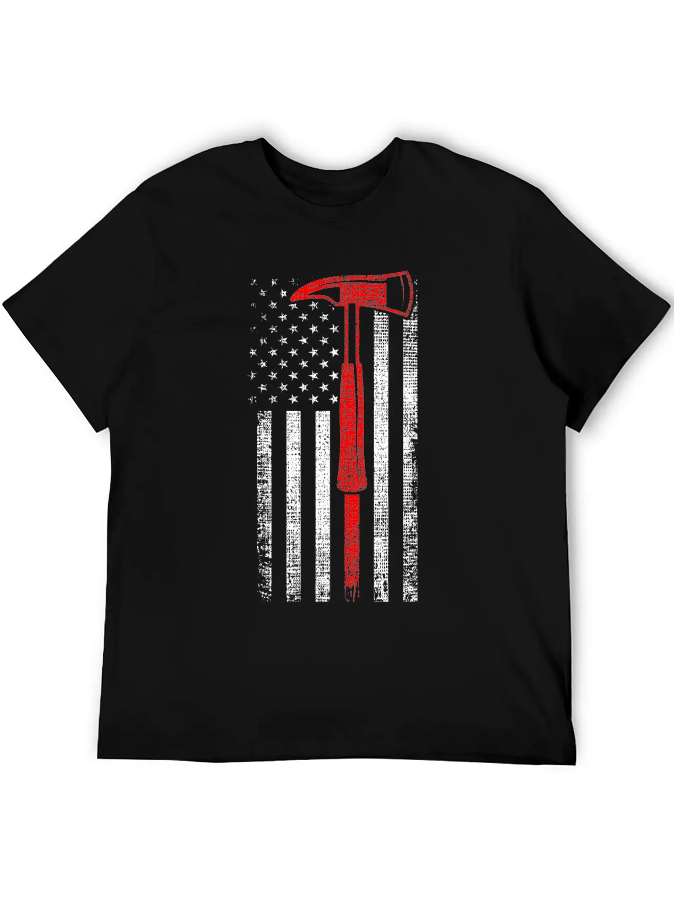Thin Red Line Firefighter Axe Hero Patriot Classic Fit Graphic Tee For Daily Comfort – Unisex Cotton Shirt