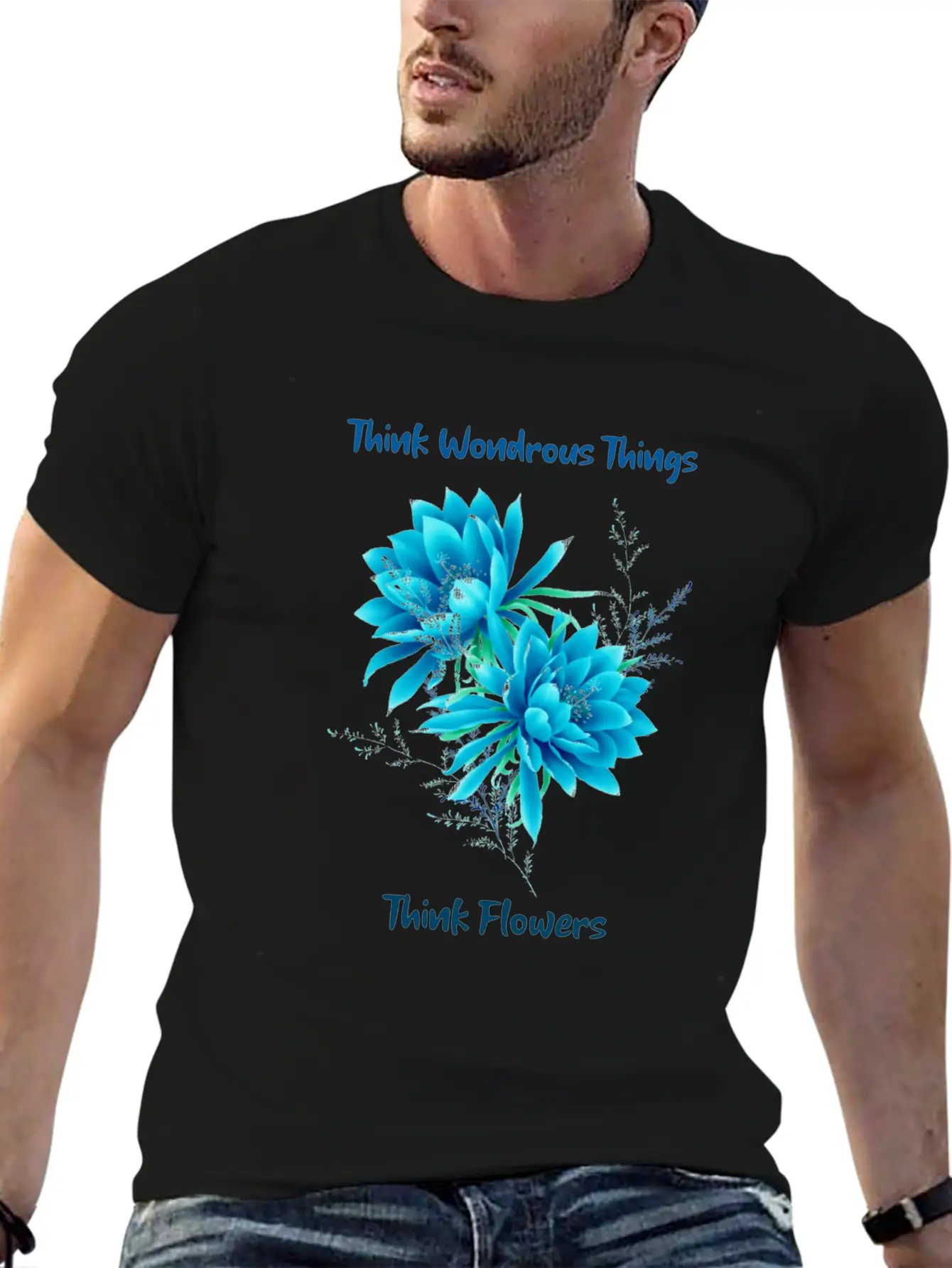 Think Of Wondrous Things Unisex Casual T-Shirt – Clean Design For Daily Comfort