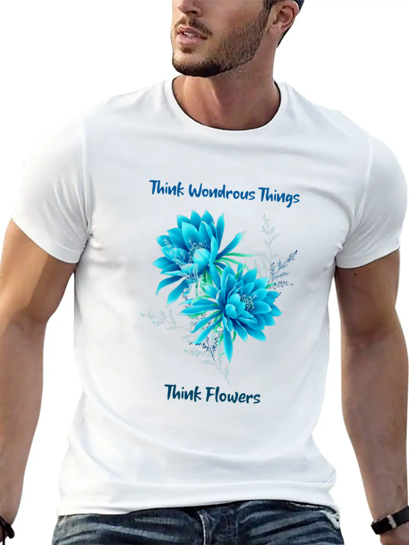 Think Of Wondrous Things Unisex Casual T-Shirt – Clean Design For Daily Comfort