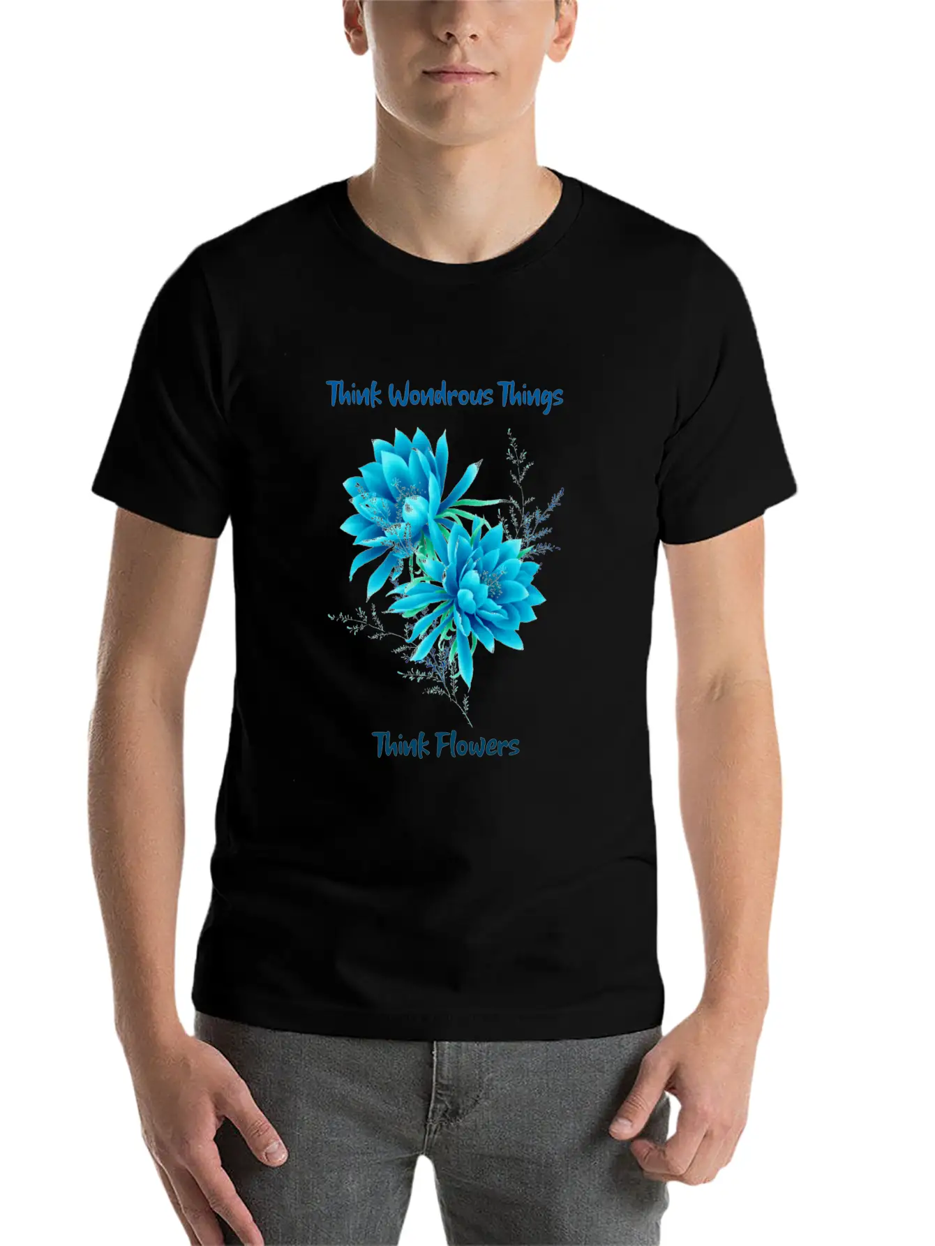Think Of Wondrous Things Unisex Casual T-Shirt – Clean Design For Daily Comfort