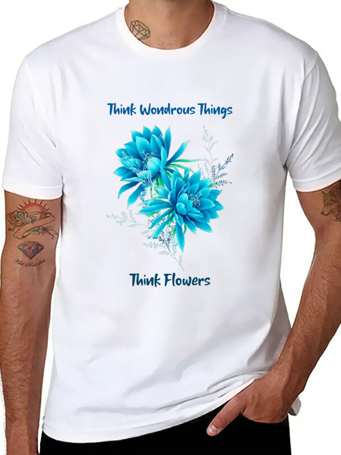 Think Of Wondrous Things Unisex Casual T-Shirt – Clean Design For Daily Comfort