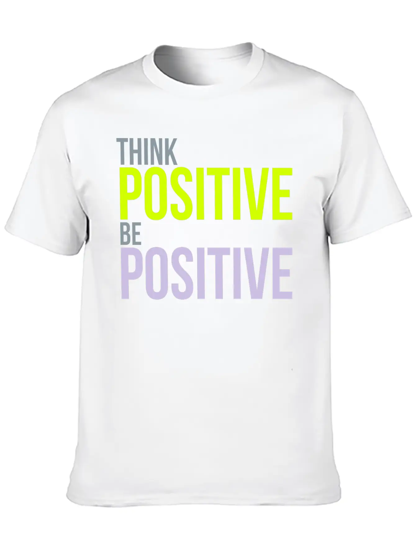 Think Positive Essential Cotton Tee For Daily Outfits – Unisex Style