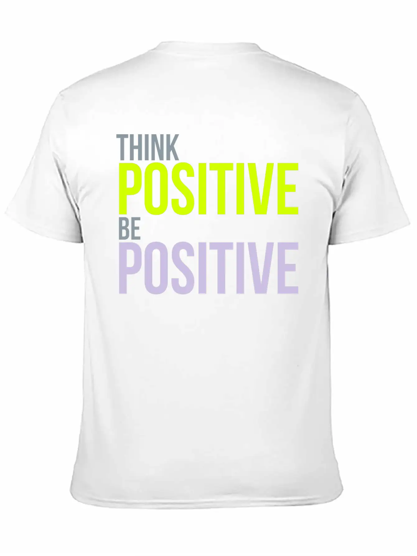 Think Positive Essential Cotton Tee For Daily Outfits – Unisex Style