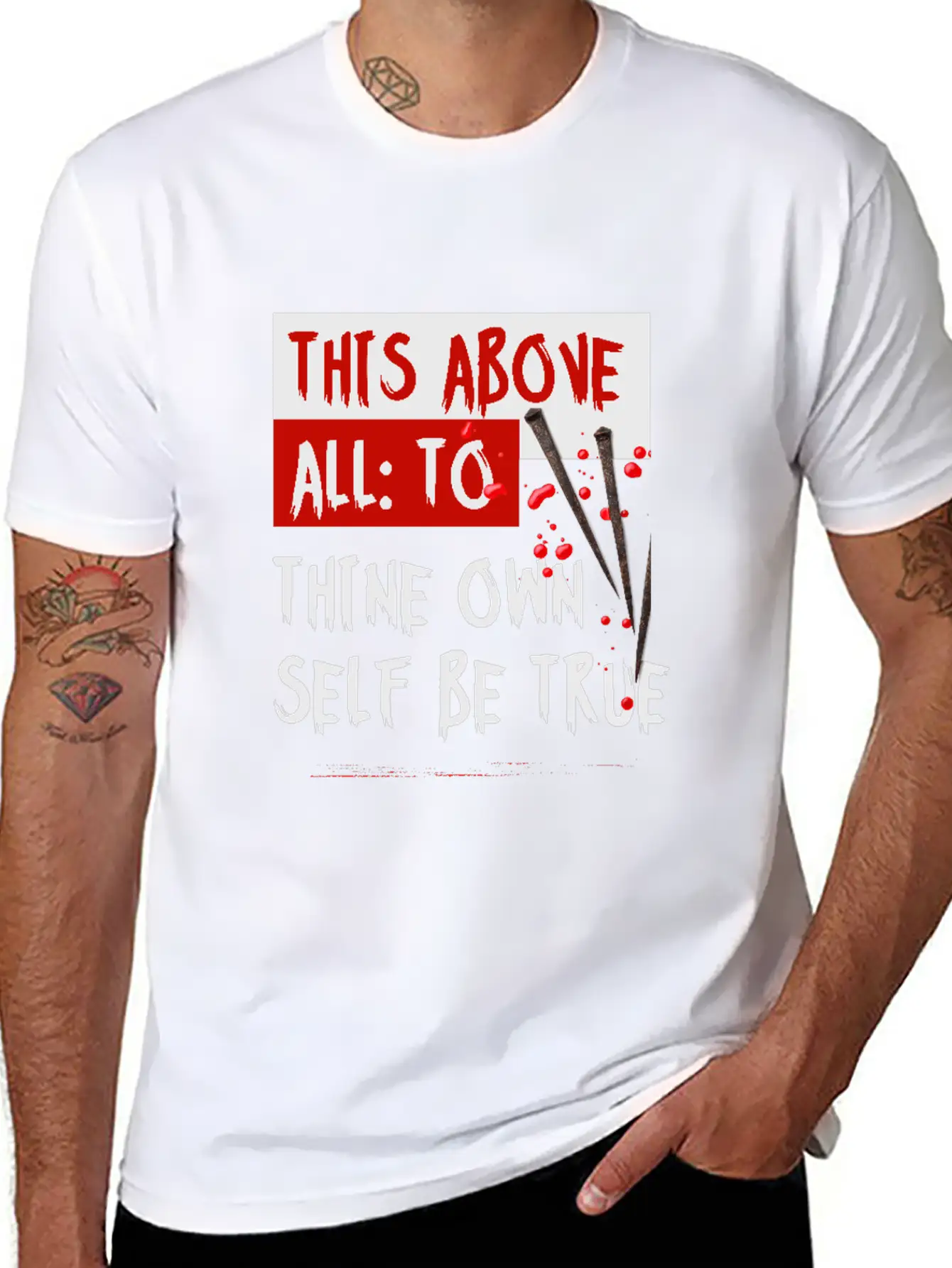 This Above All To Thine Own Self Be True Classic Fit Graphic Tee For Daily Comfort – Unisex Cotton Shirt