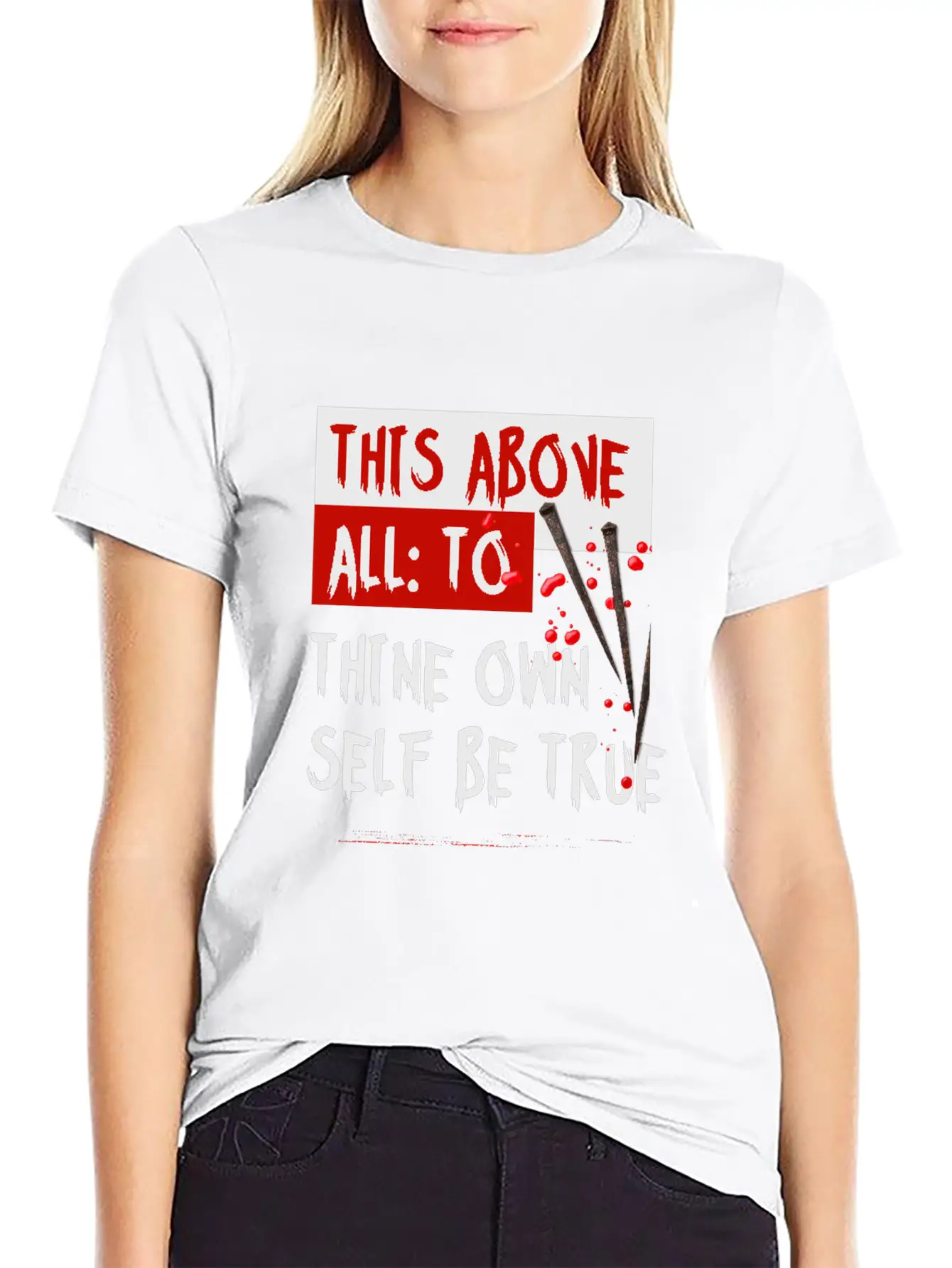 This Above All To Thine Own Self Be True Classic Fit Graphic Tee For Daily Comfort – Unisex Cotton Shirt