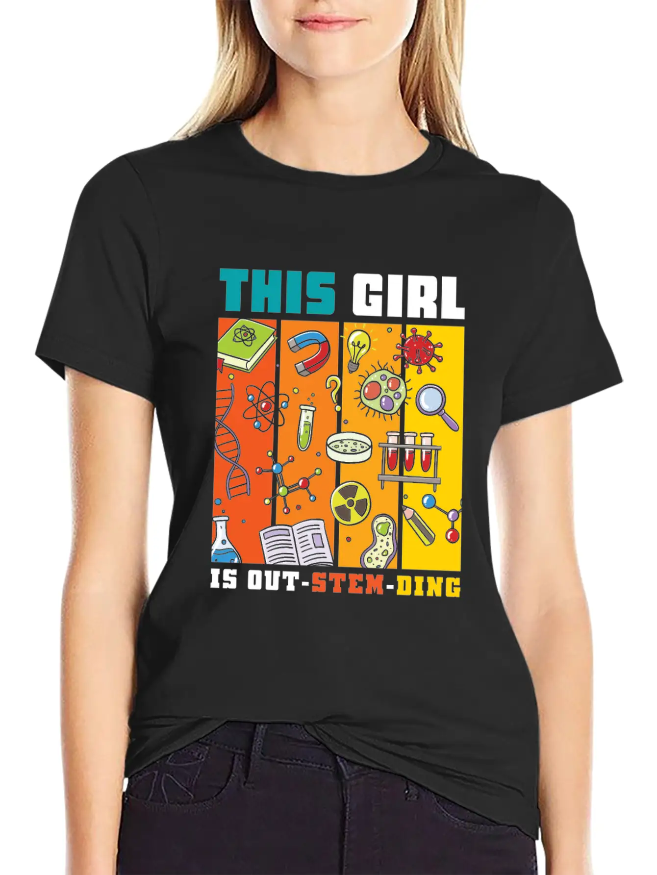 This Girl Is Out-Stem-Ding Unisex Casual T-Shirt – Clean Design For Daily Comfort