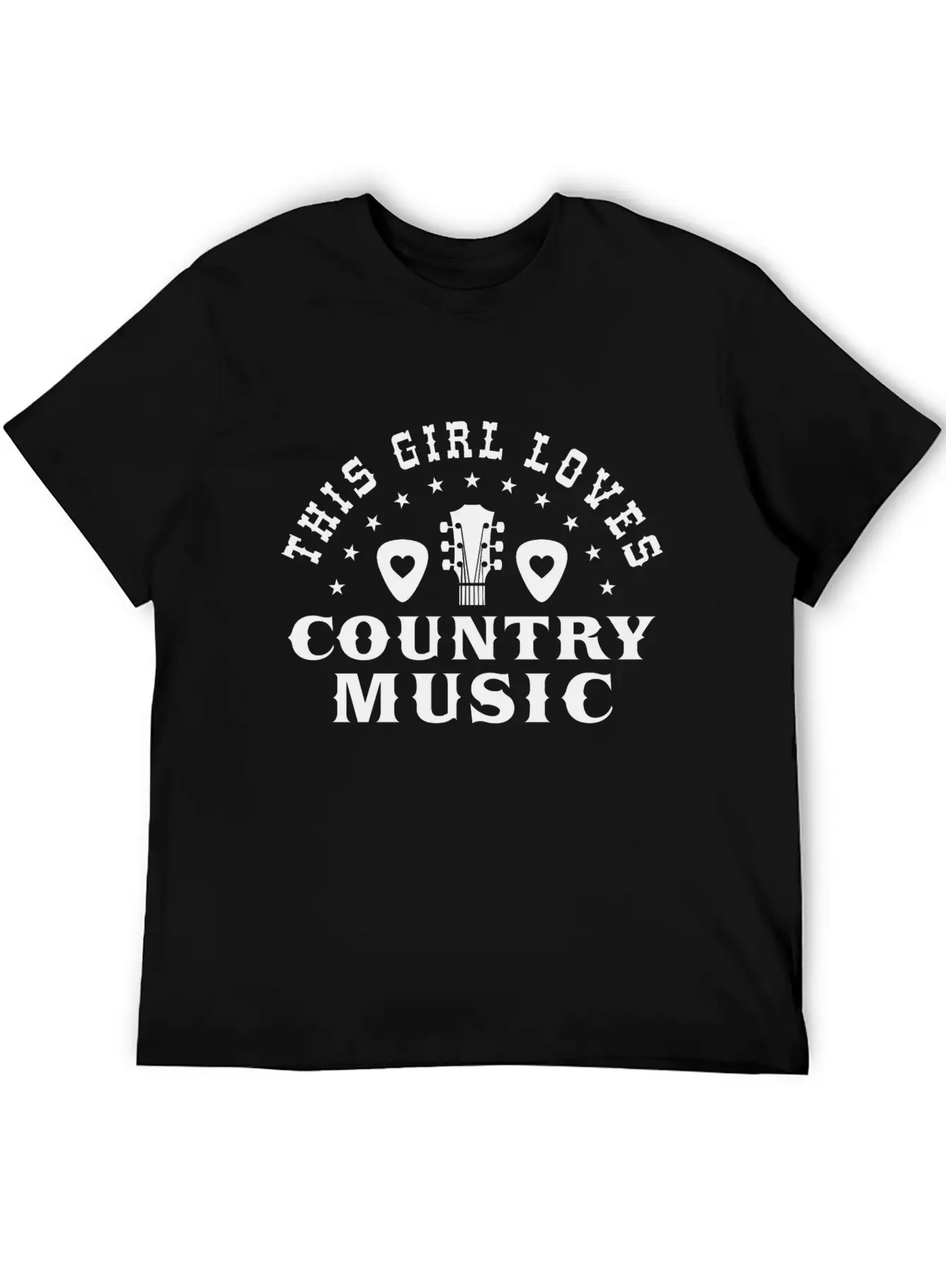 This Girl Loves Country Music Lightweight Cotton T-Shirt – Daily Comfort Graphic Shirt