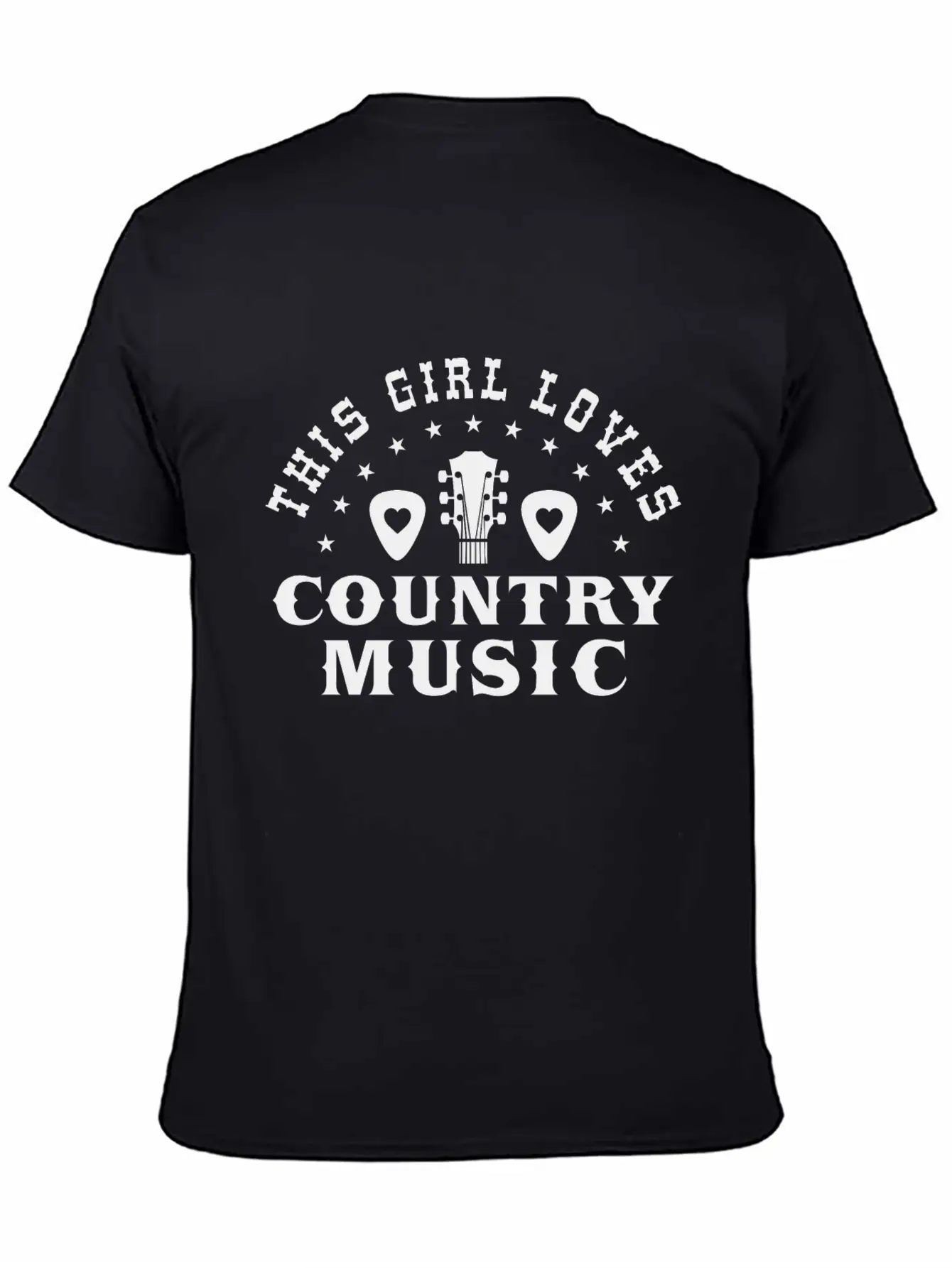 This Girl Loves Country Music Lightweight Cotton T-Shirt – Daily Comfort Graphic Shirt