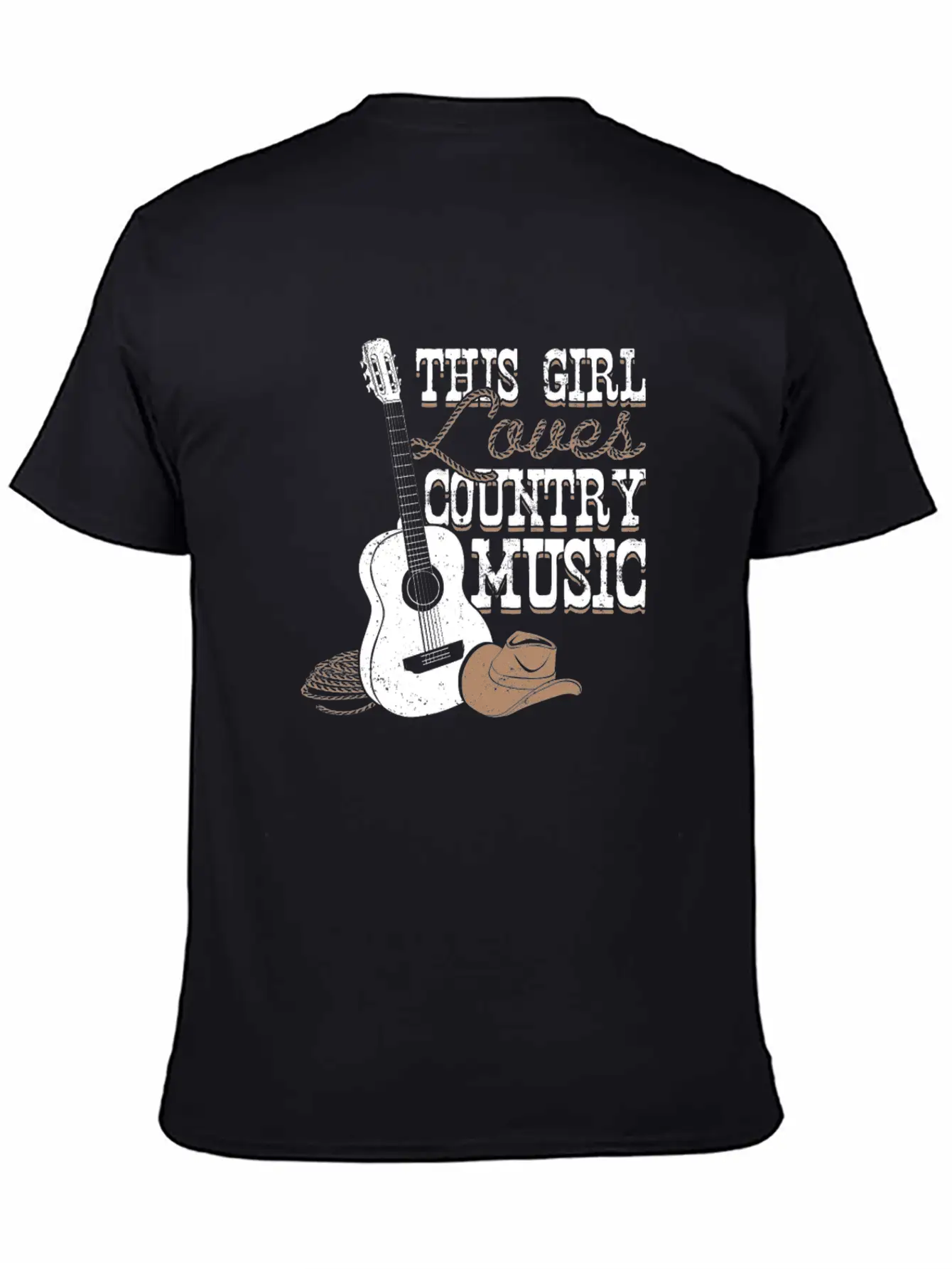 This Girl Loves Country Music Modern Fit Casual T-Shirt – Clean And Versatile Design