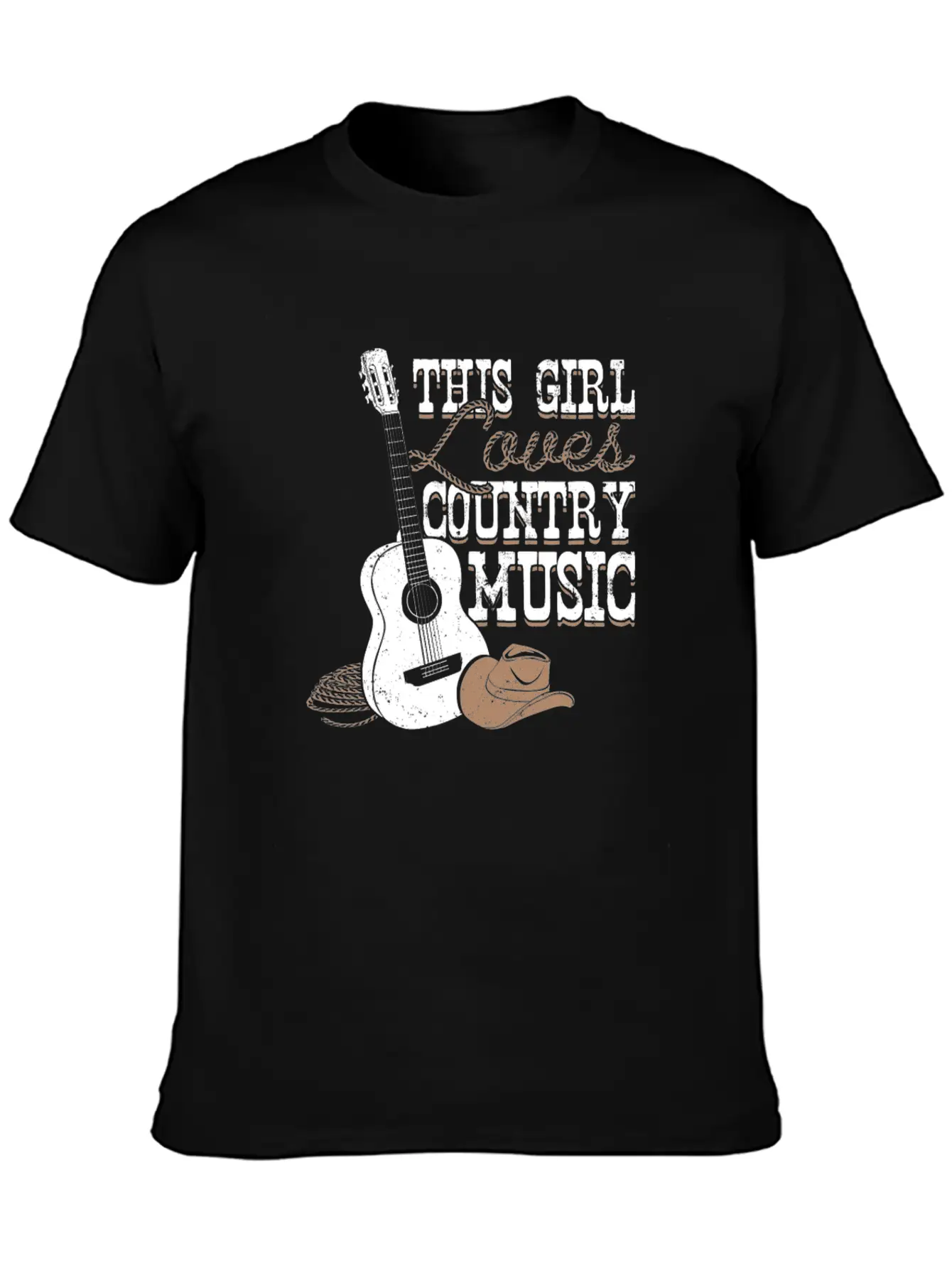 This Girl Loves Country Music Modern Fit Casual T-Shirt – Clean And Versatile Design