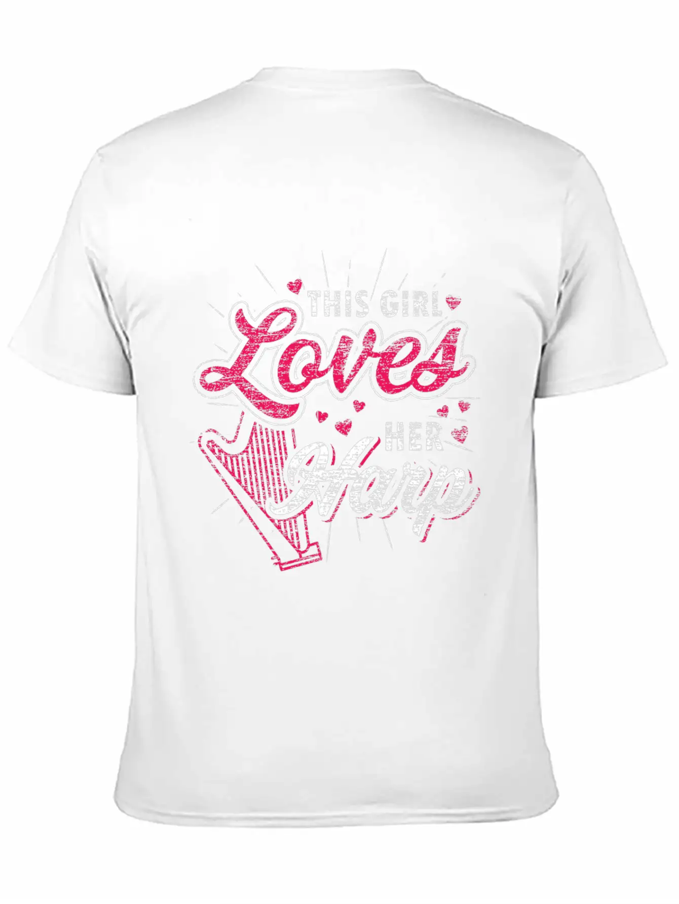 This Girl Loves Her Harp Unisex Casual T-Shirt – Clean Design For Daily Comfort