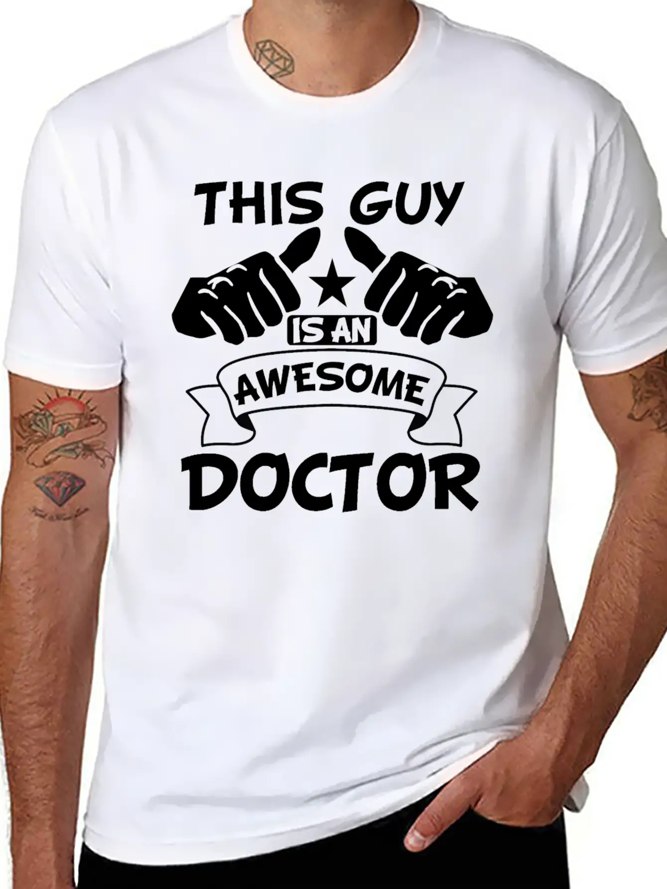This Guy Is An Awesome Doctor Unisex Casual T-Shirt – Clean Design For Daily Comfort