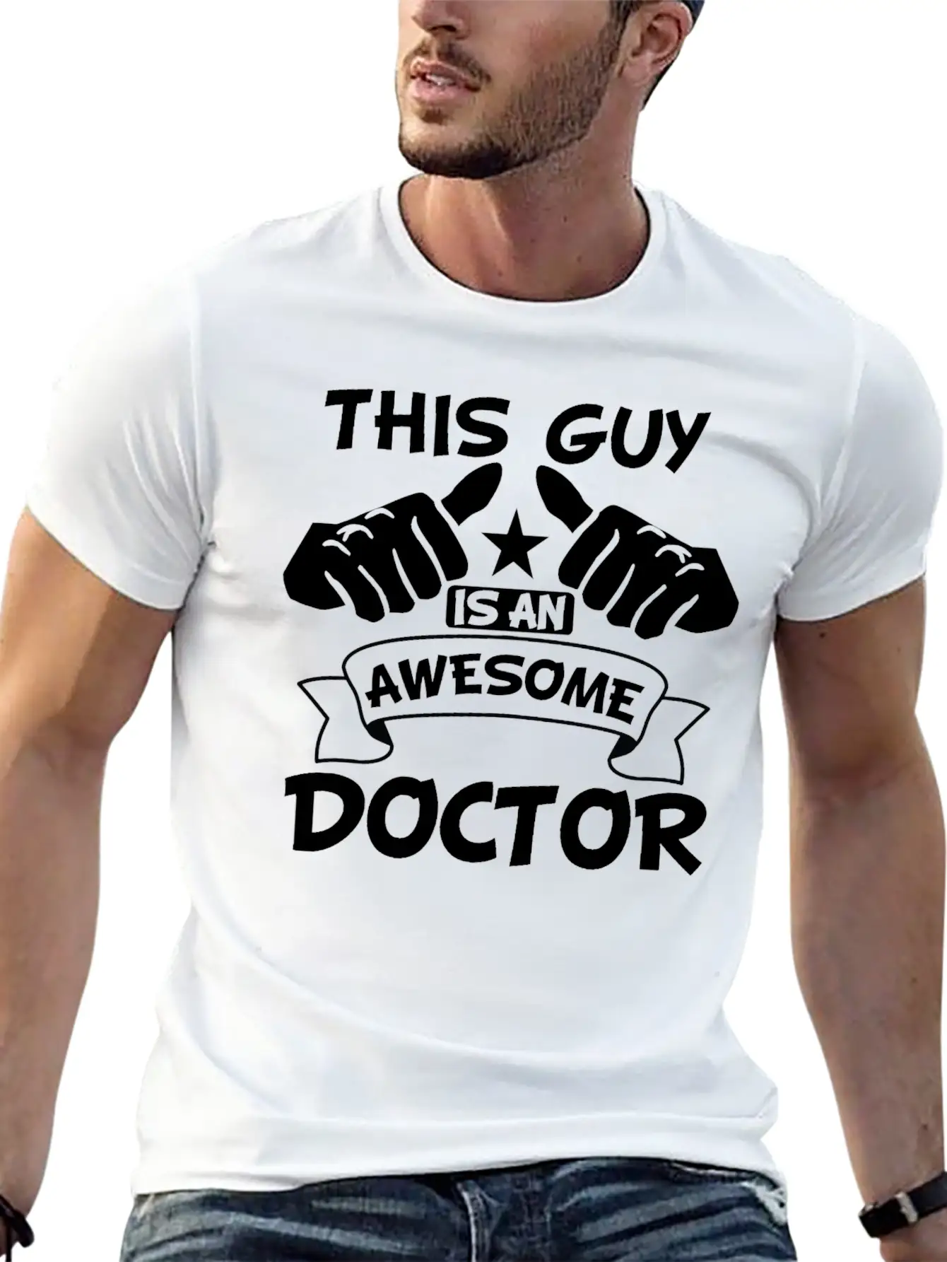This Guy Is An Awesome Doctor Unisex Casual T-Shirt – Clean Design For Daily Comfort