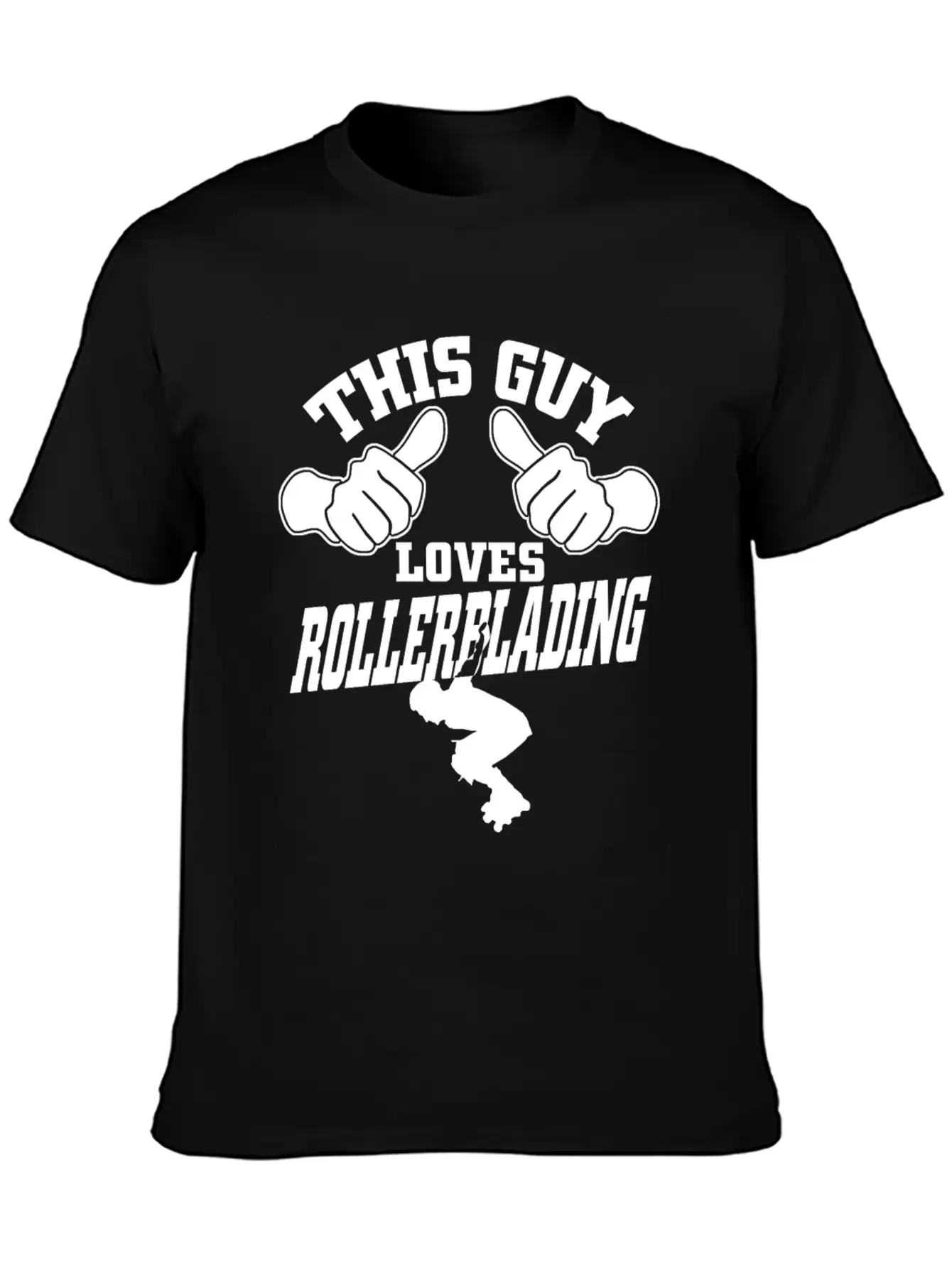 This Guy Loves Rollerblading Stylish Everyday T-Shirt – Unisex Basic Cotton Tee