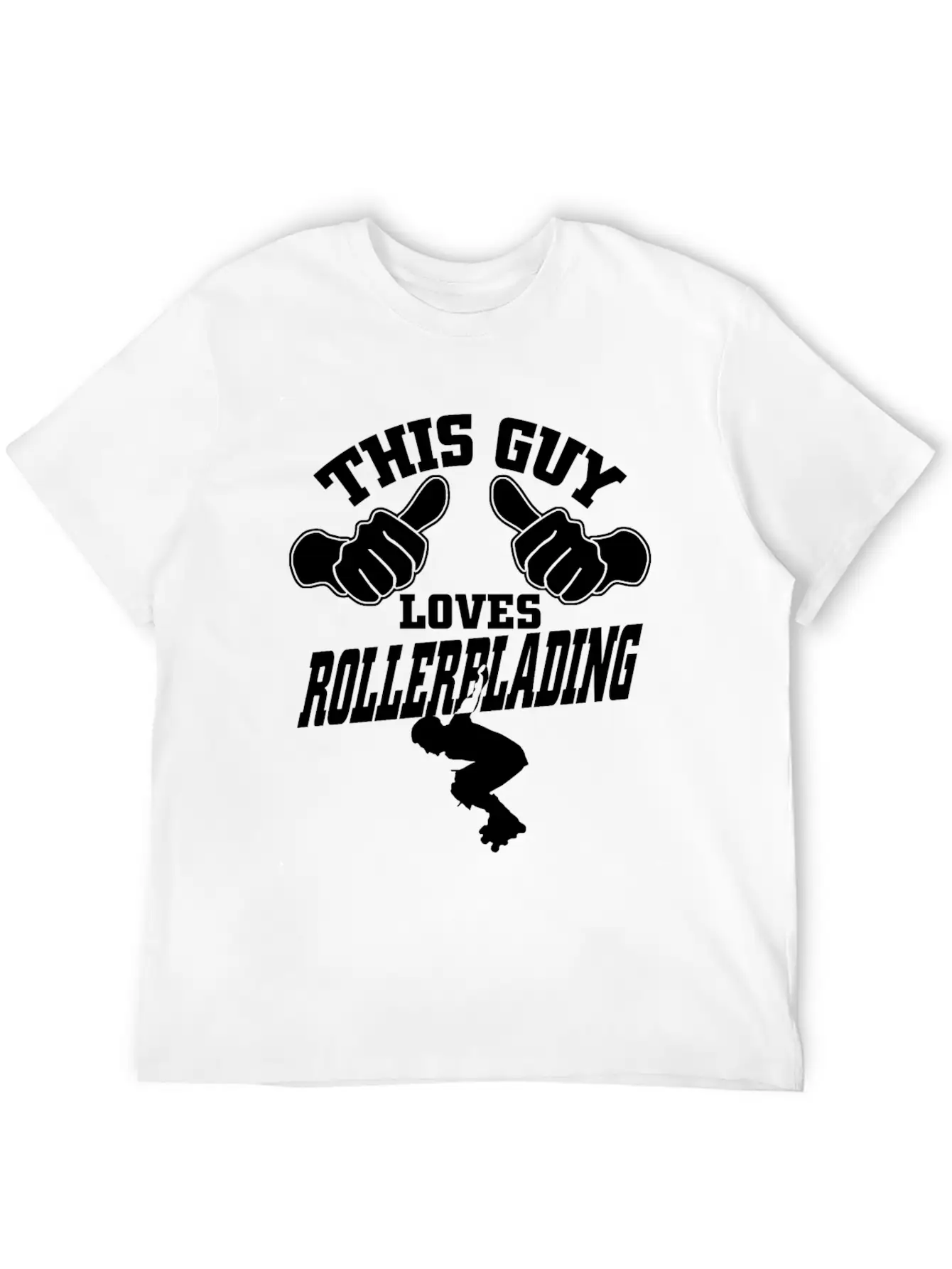 This Guy Loves Rollerblading Stylish Everyday T-Shirt – Unisex Basic Cotton Tee