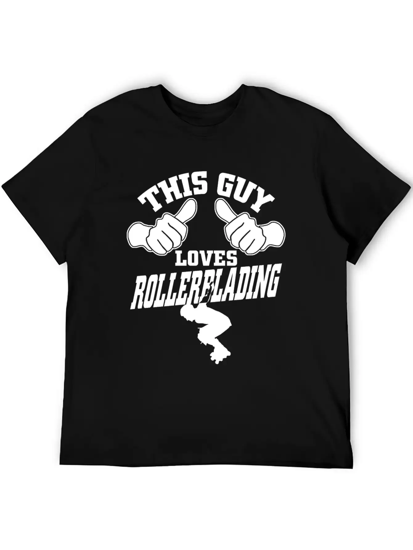 This Guy Loves Rollerblading Stylish Everyday T-Shirt – Unisex Basic Cotton Tee