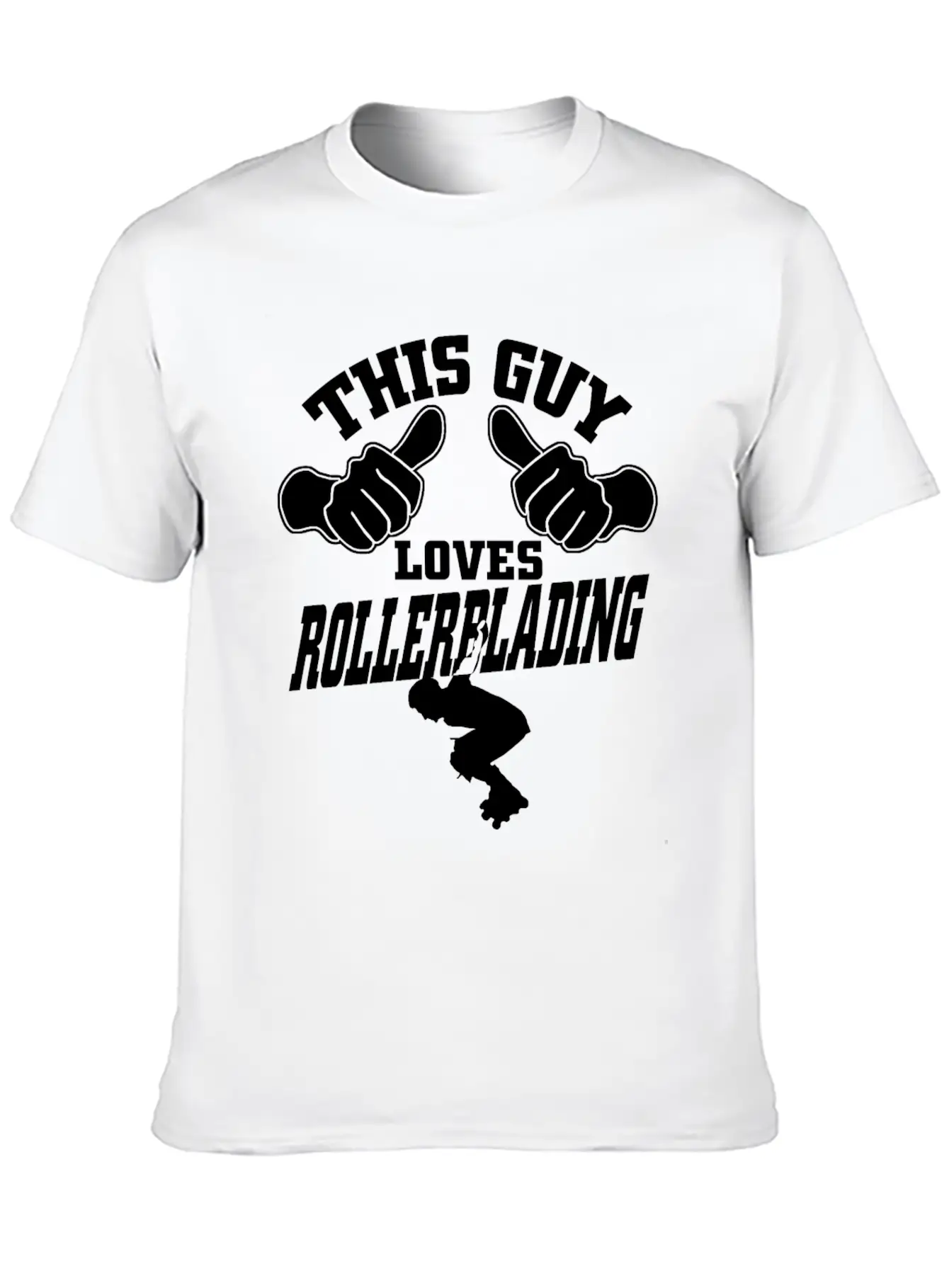 This Guy Loves Rollerblading Stylish Everyday T-Shirt – Unisex Basic Cotton Tee