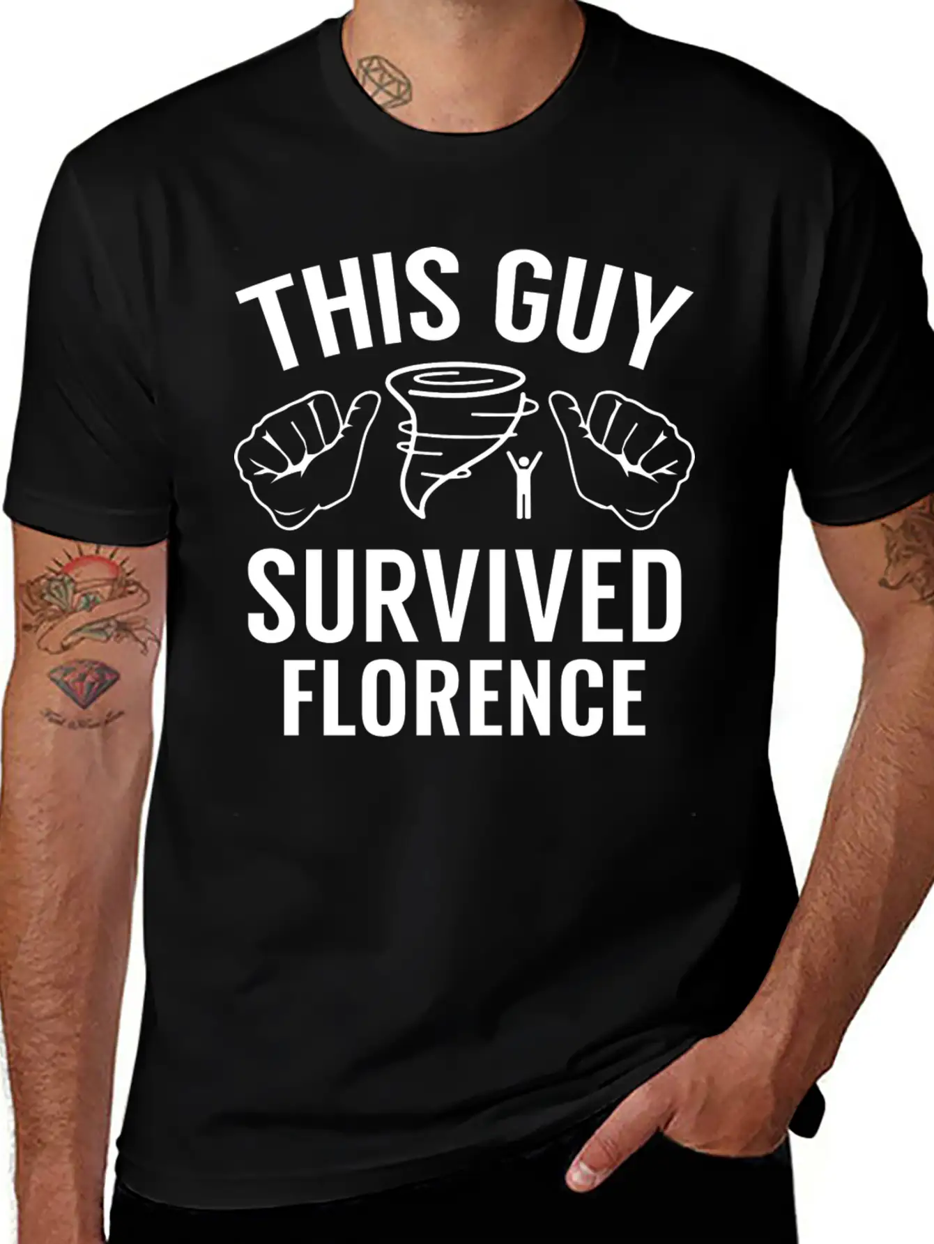 This Guy Survived Florence Unisex Casual T-Shirt – Clean Design For Daily Comfort