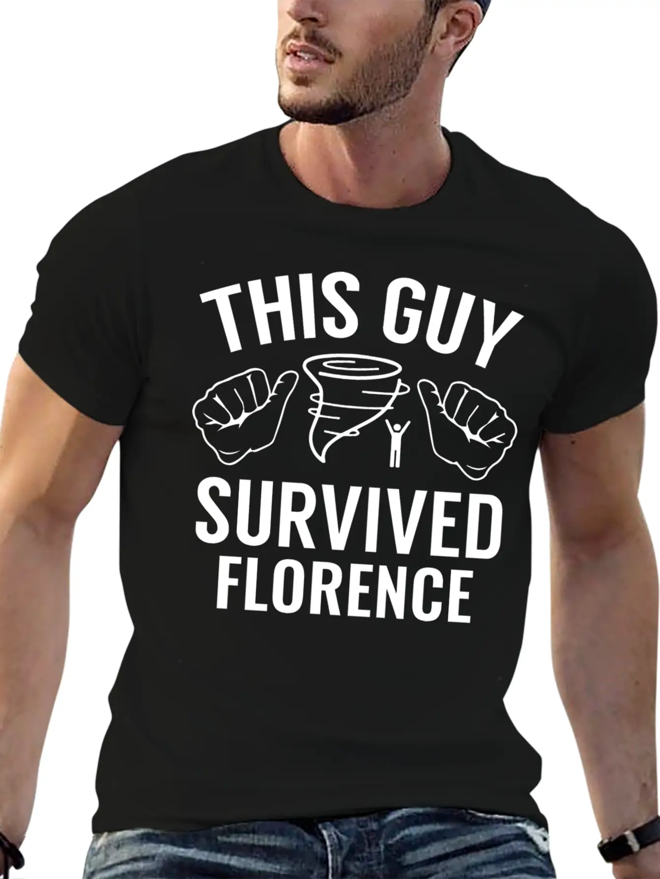 This Guy Survived Florence Unisex Casual T-Shirt – Clean Design For Daily Comfort