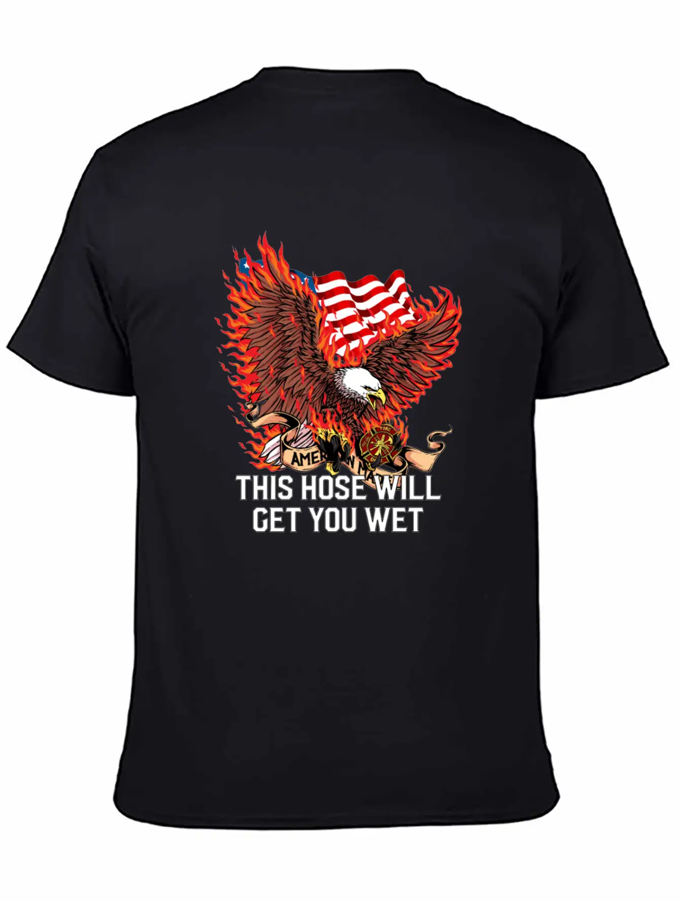 This Hose Will Get You Wet Funny Firefighter Humor Lightweight Cotton T-Shirt – Daily Comfort Graphic Shirt