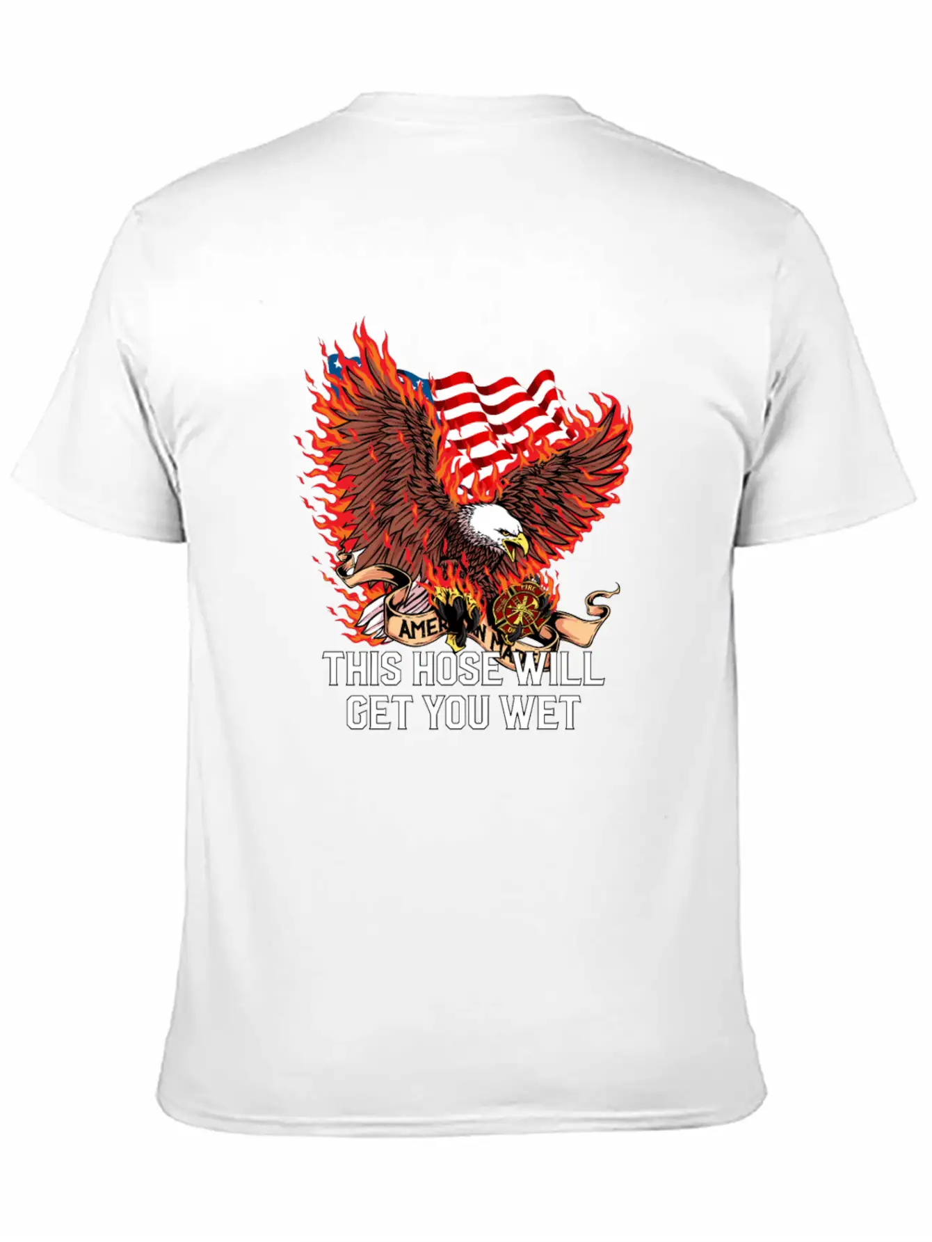 This Hose Will Get You Wet Funny Firefighter Humor Lightweight Cotton T-Shirt – Daily Comfort Graphic Shirt