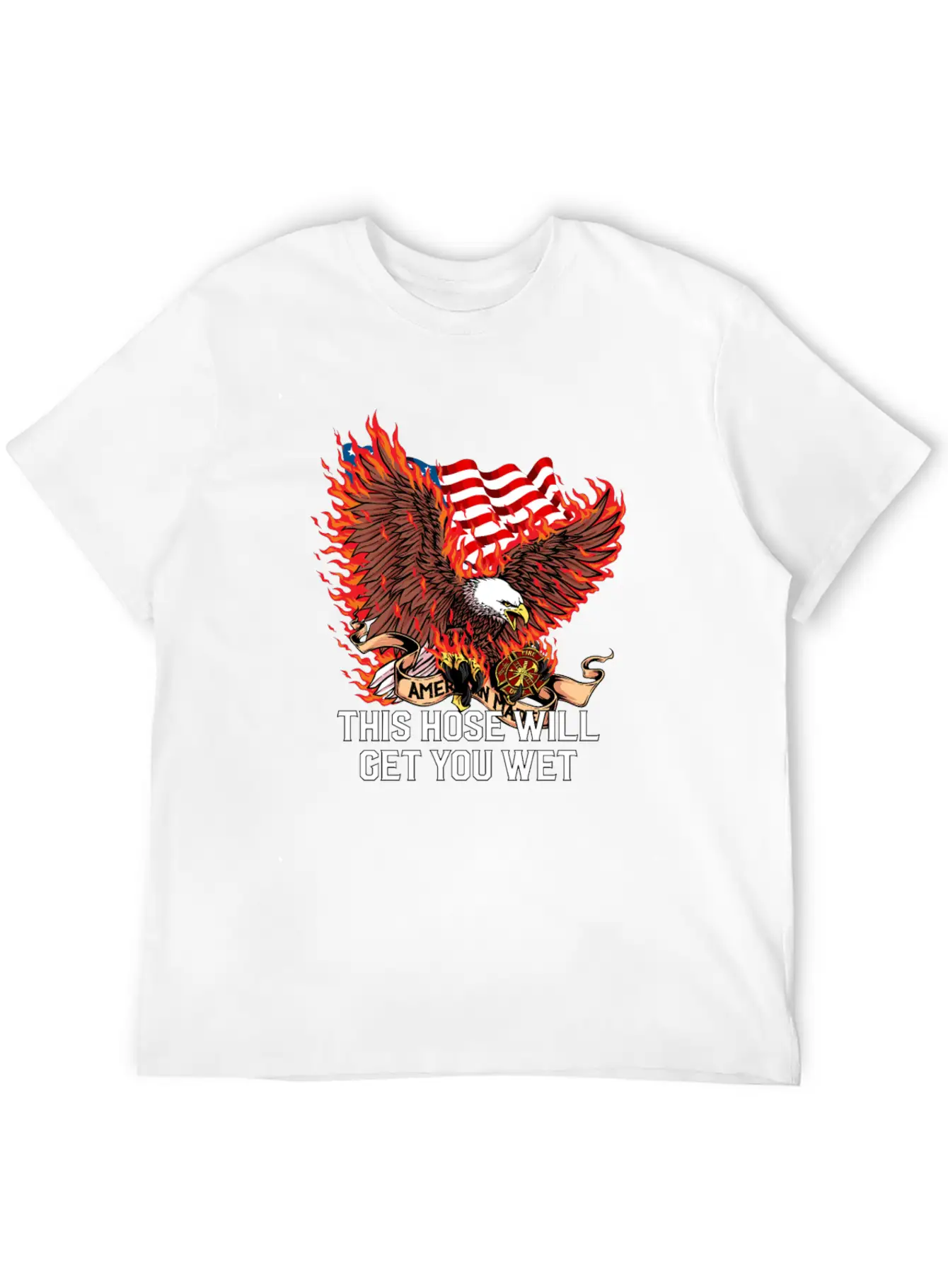This Hose Will Get You Wet Funny Firefighter Humor Lightweight Cotton T-Shirt – Daily Comfort Graphic Shirt
