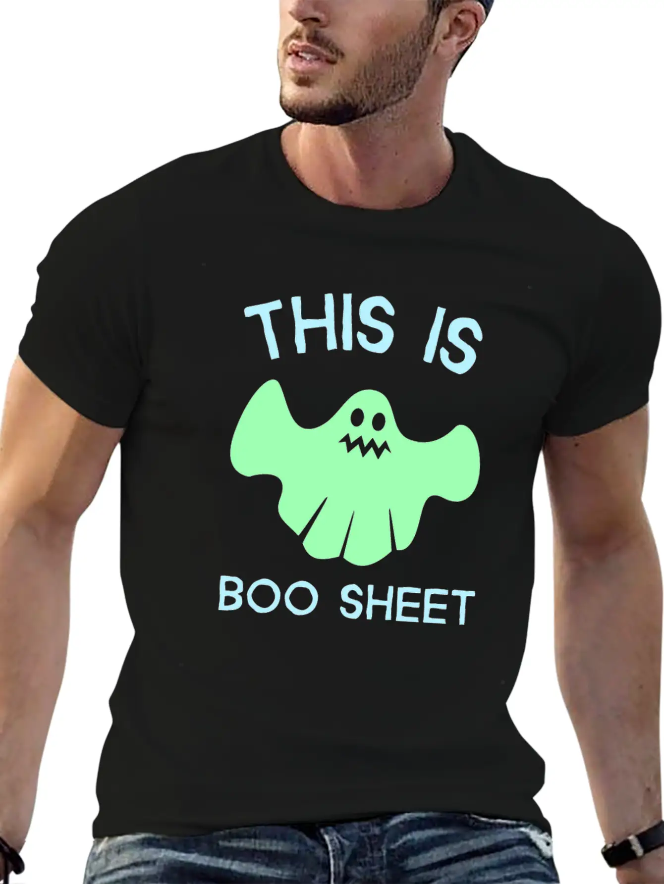 This Is Boo Sheet Modern Fit Casual T-Shirt ��� Clean And Versatile Design