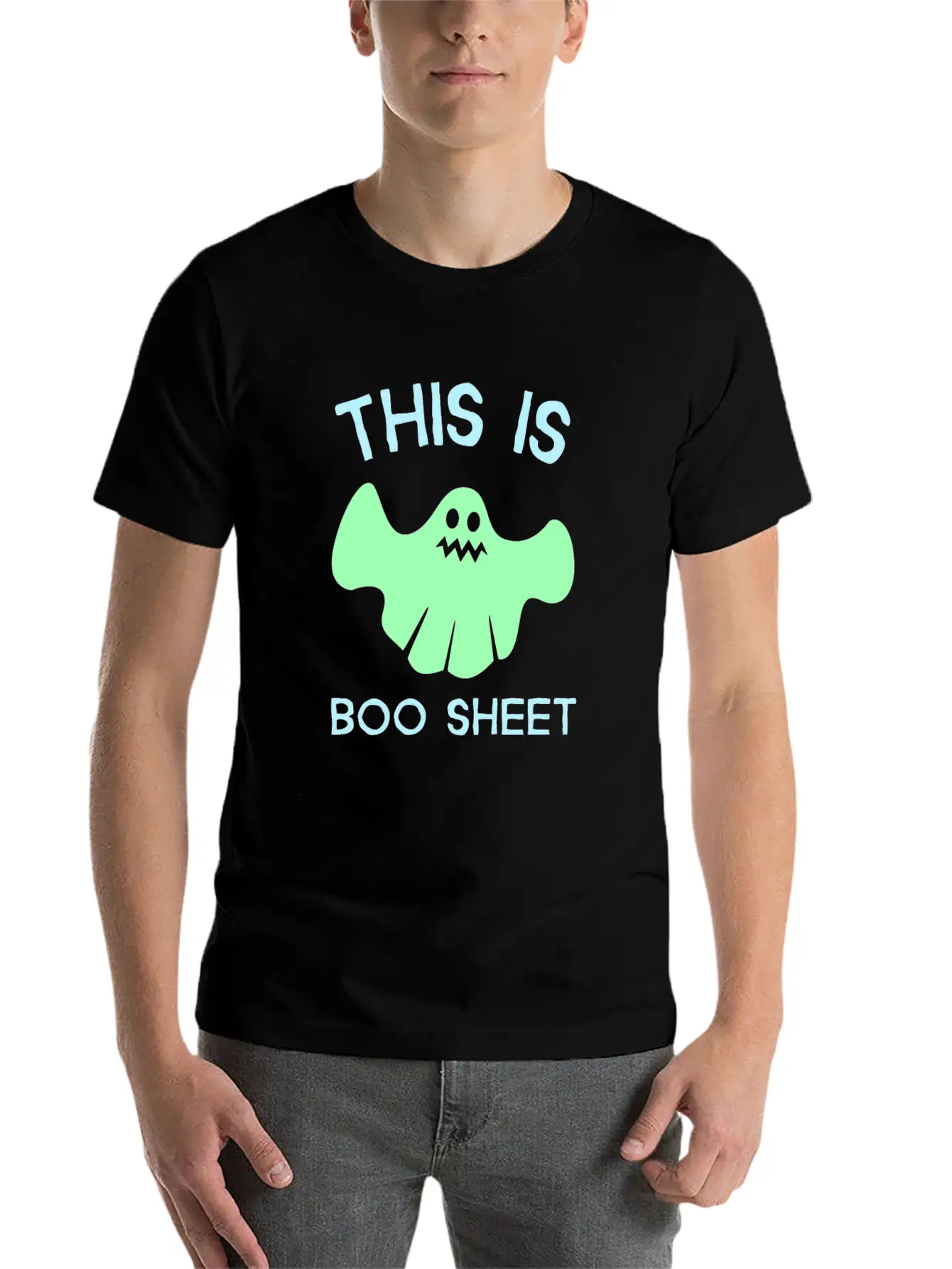 This Is Boo Sheet Modern Fit Casual T-Shirt ��� Clean And Versatile Design