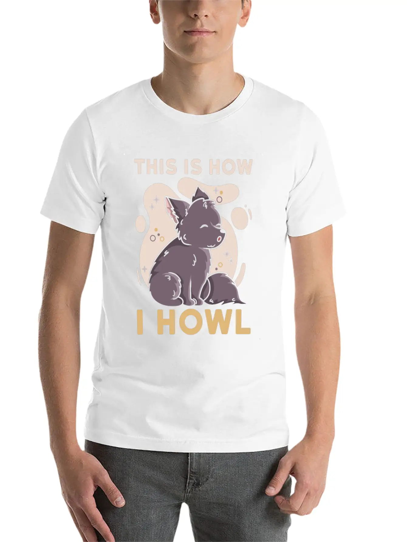 This Is How I Howl Quote For A Wolf Expert Unisex Casual T-Shirt – Clean Design For Daily Comfort