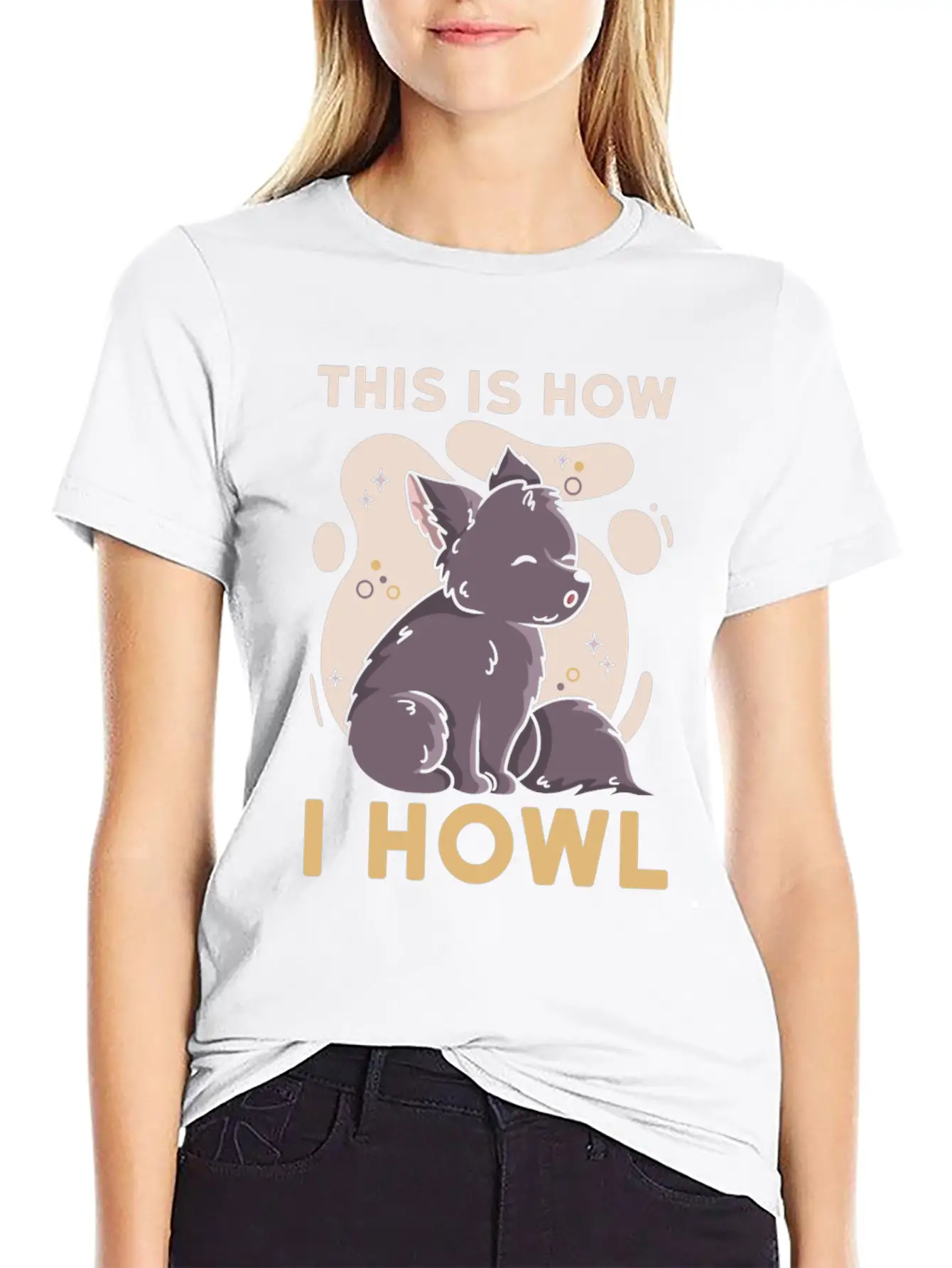 This Is How I Howl Quote For A Wolf Expert Unisex Casual T-Shirt – Clean Design For Daily Comfort