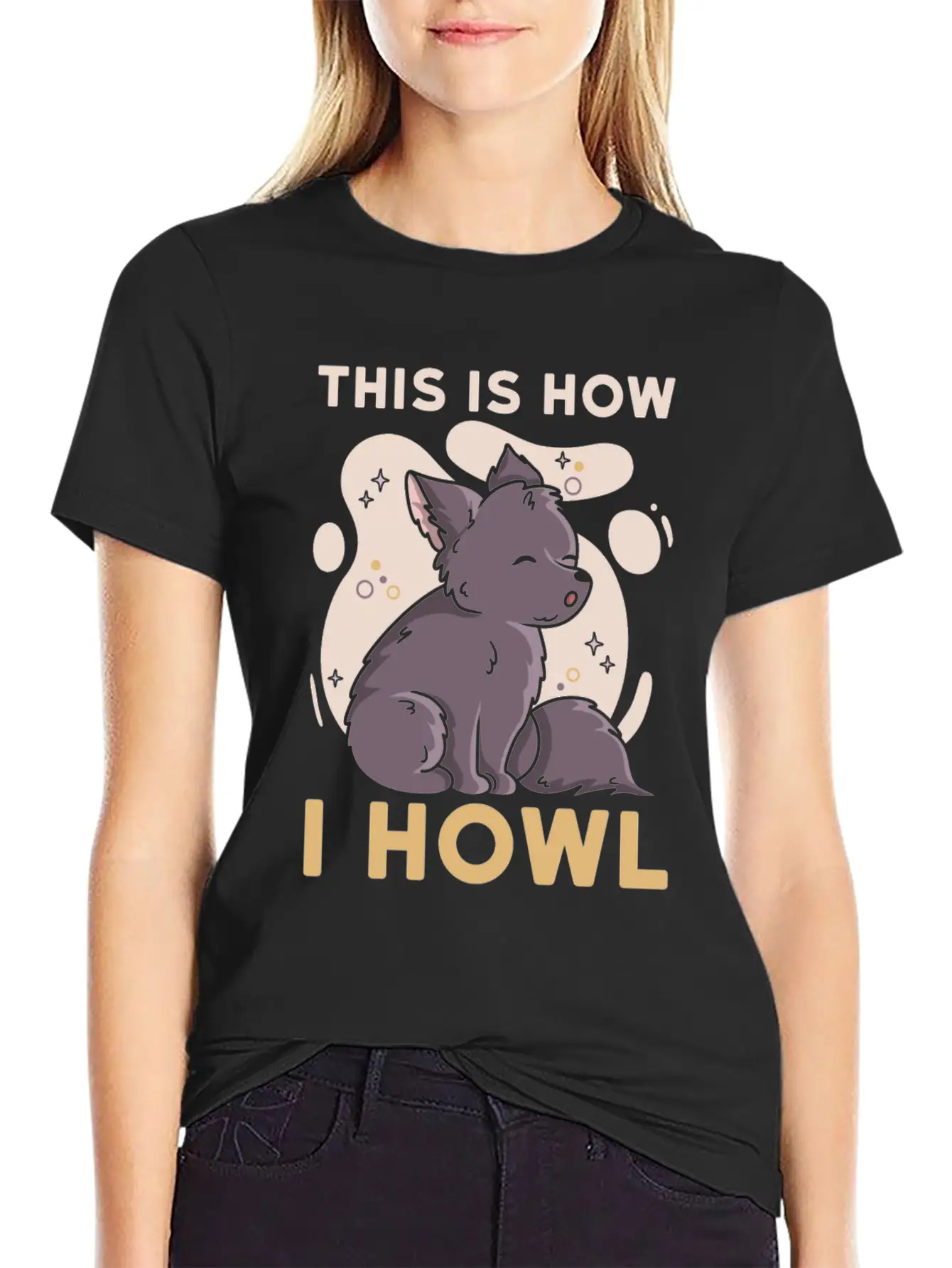 This Is How I Howl Quote For A Wolf Expert Unisex Casual T-Shirt – Clean Design For Daily Comfort