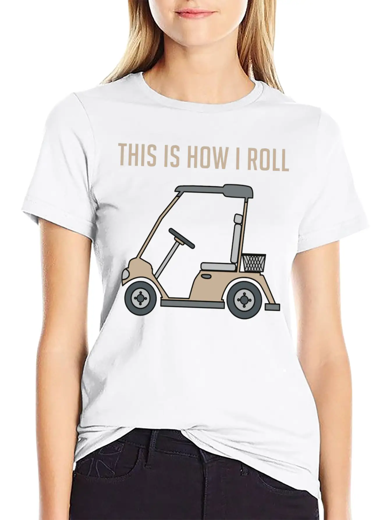 This Is How I Roll Golf Cart Funny Golfers Unisex Casual T-Shirt ��� Clean Design For Daily Comfort