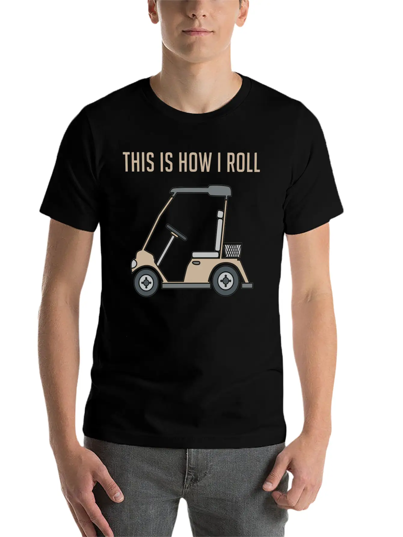 This Is How I Roll Golf Cart Funny Golfers Unisex Casual T-Shirt ��� Clean Design For Daily Comfort