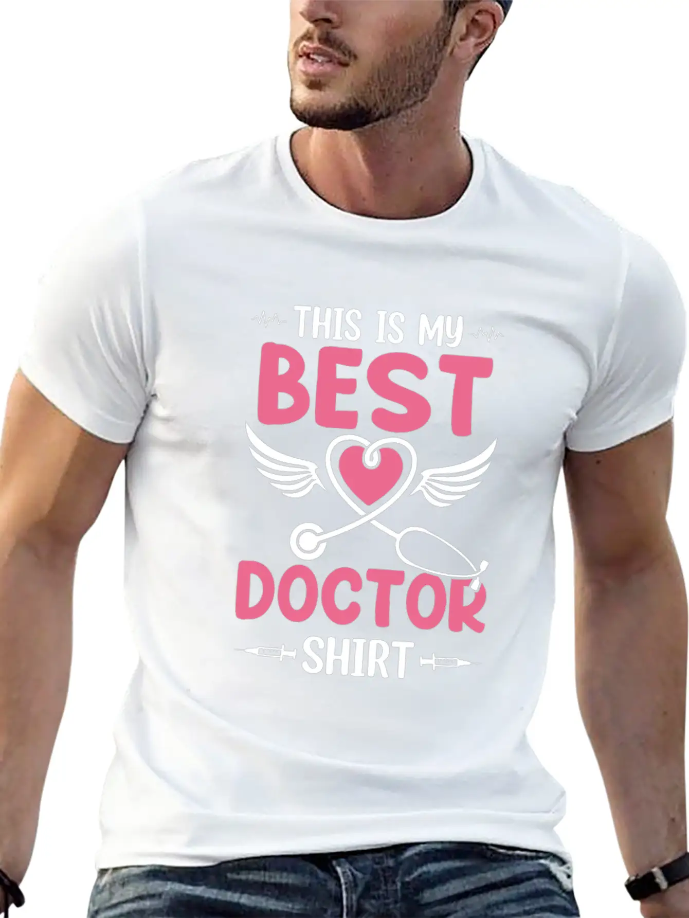This Is My Best Doctor Shirt - Hospital Doctor Lif Modern Fit Casual T-Shirt ��� Clean And Versatile Design