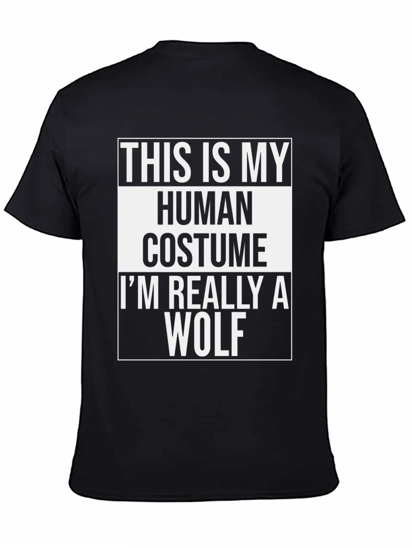 This Is My Human Costume Im A Wolf Modern Fit Casual T-Shirt – Clean And Versatile Design