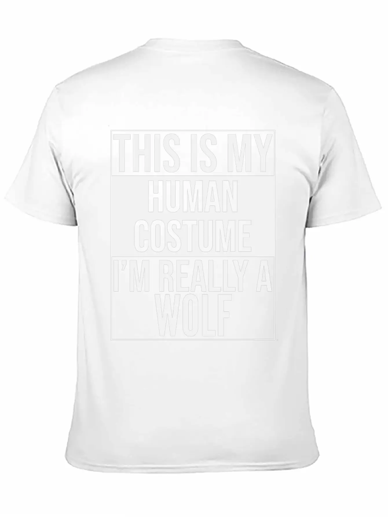 This Is My Human Costume Im A Wolf Modern Fit Casual T-Shirt – Clean And Versatile Design