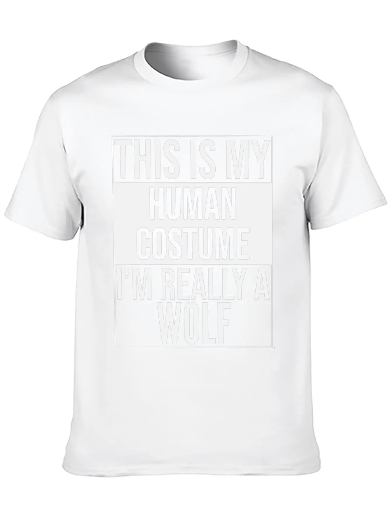This Is My Human Costume Im A Wolf Modern Fit Casual T-Shirt – Clean And Versatile Design