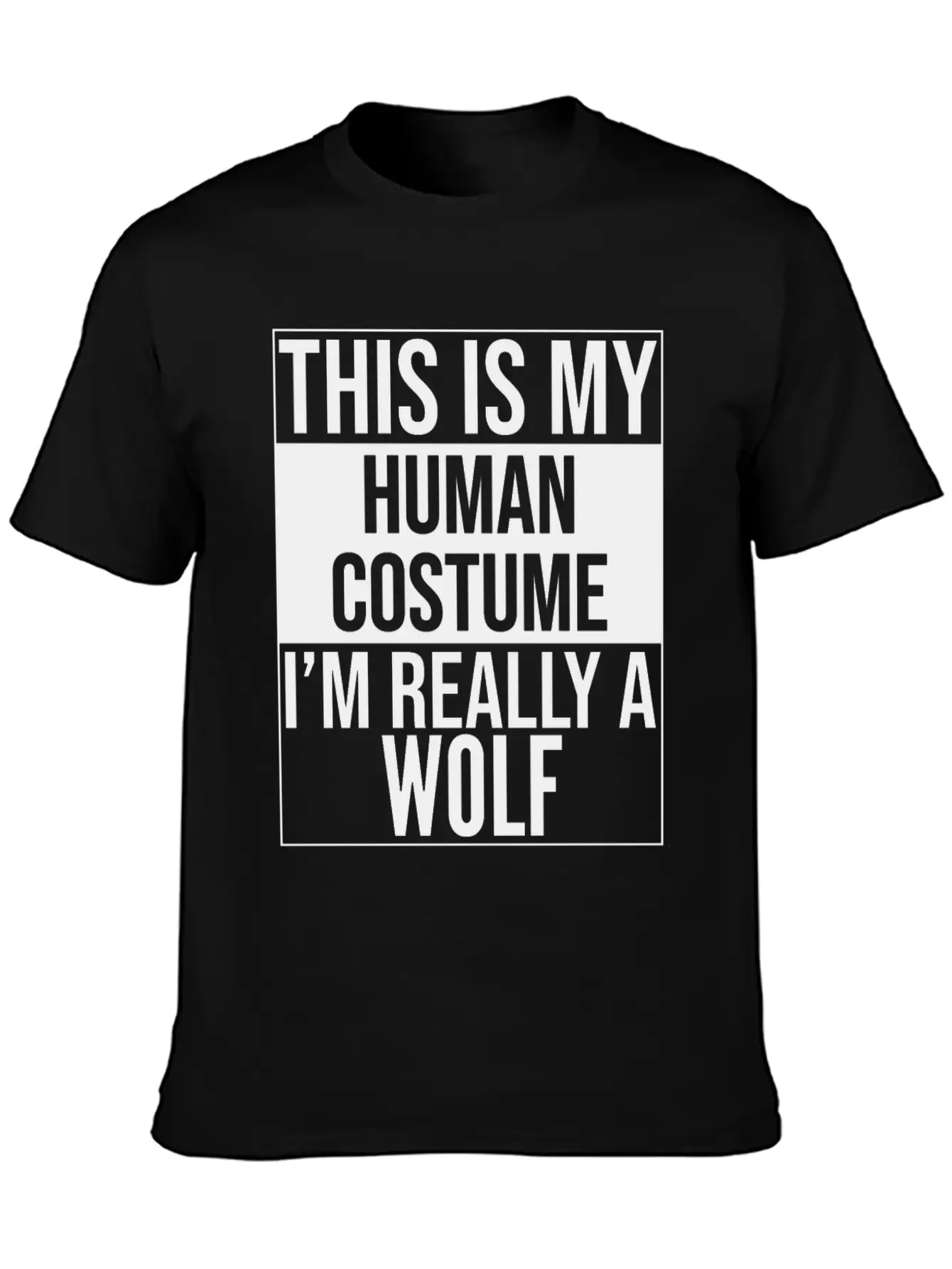 This Is My Human Costume Im A Wolf Modern Fit Casual T-Shirt – Clean And Versatile Design