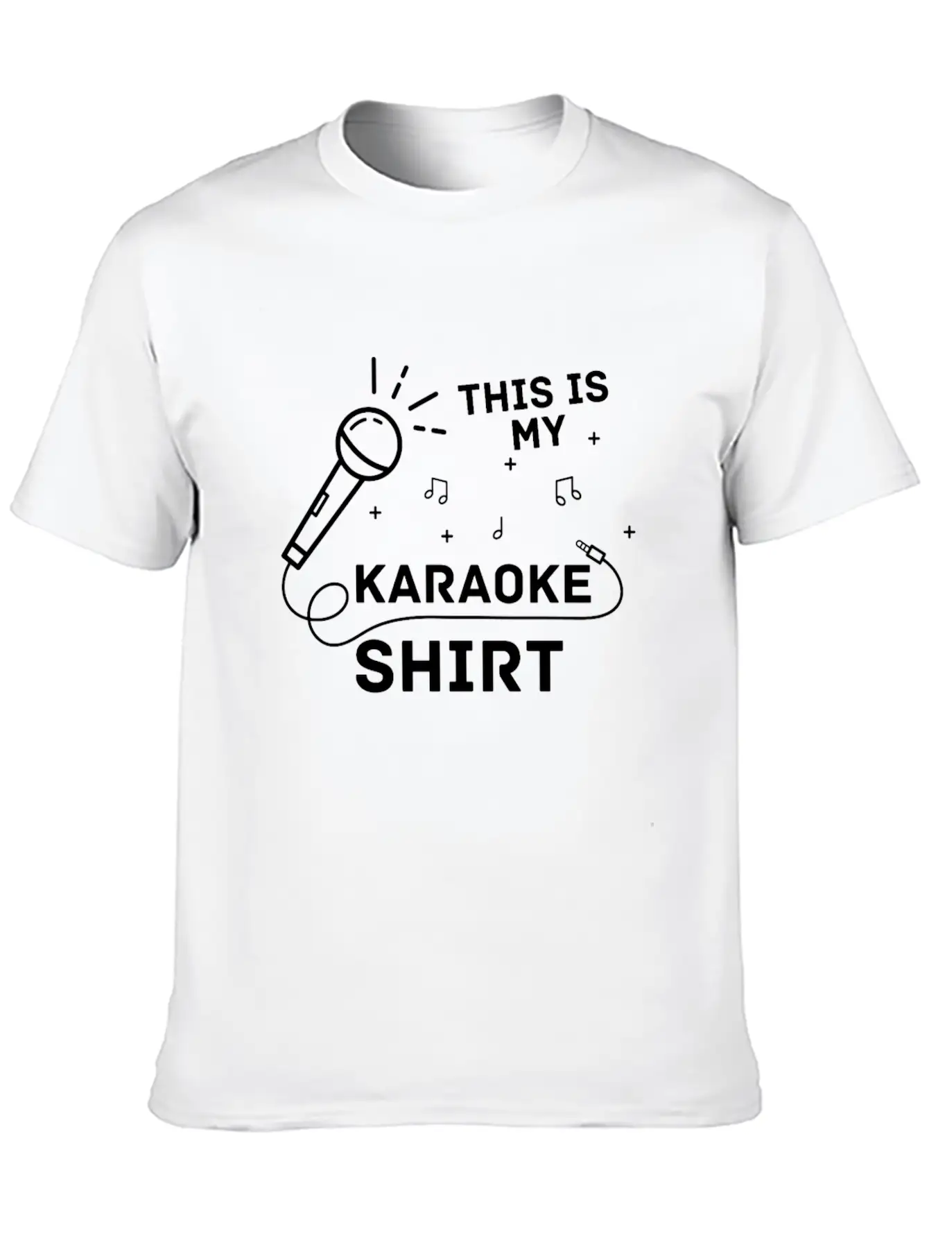 This Is My Karaoke Shirt Singer Microphone Music Lightweight Cotton T-Shirt – Daily Comfort Graphic Shirt