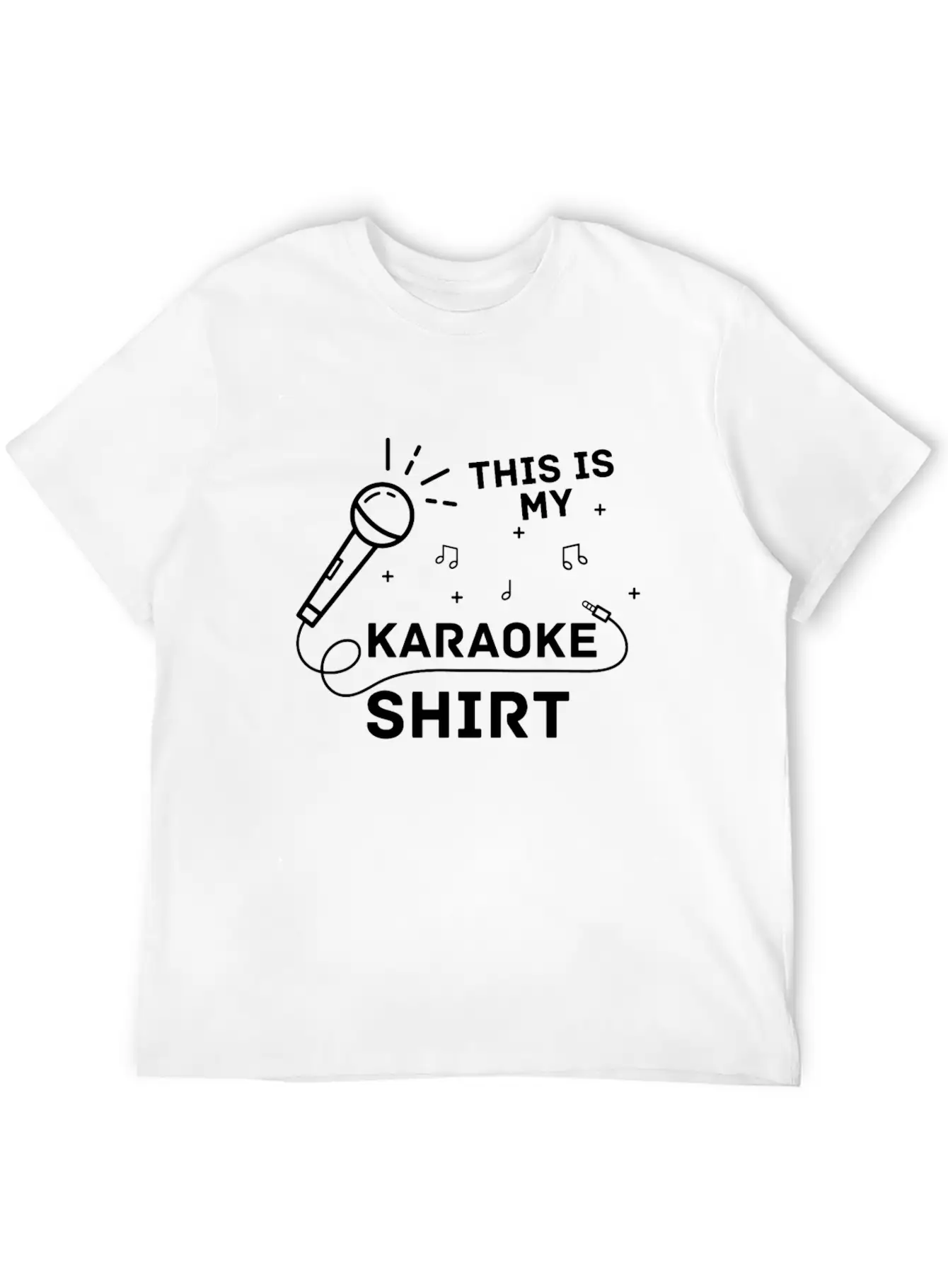 This Is My Karaoke Shirt Singer Microphone Music Lightweight Cotton T-Shirt – Daily Comfort Graphic Shirt