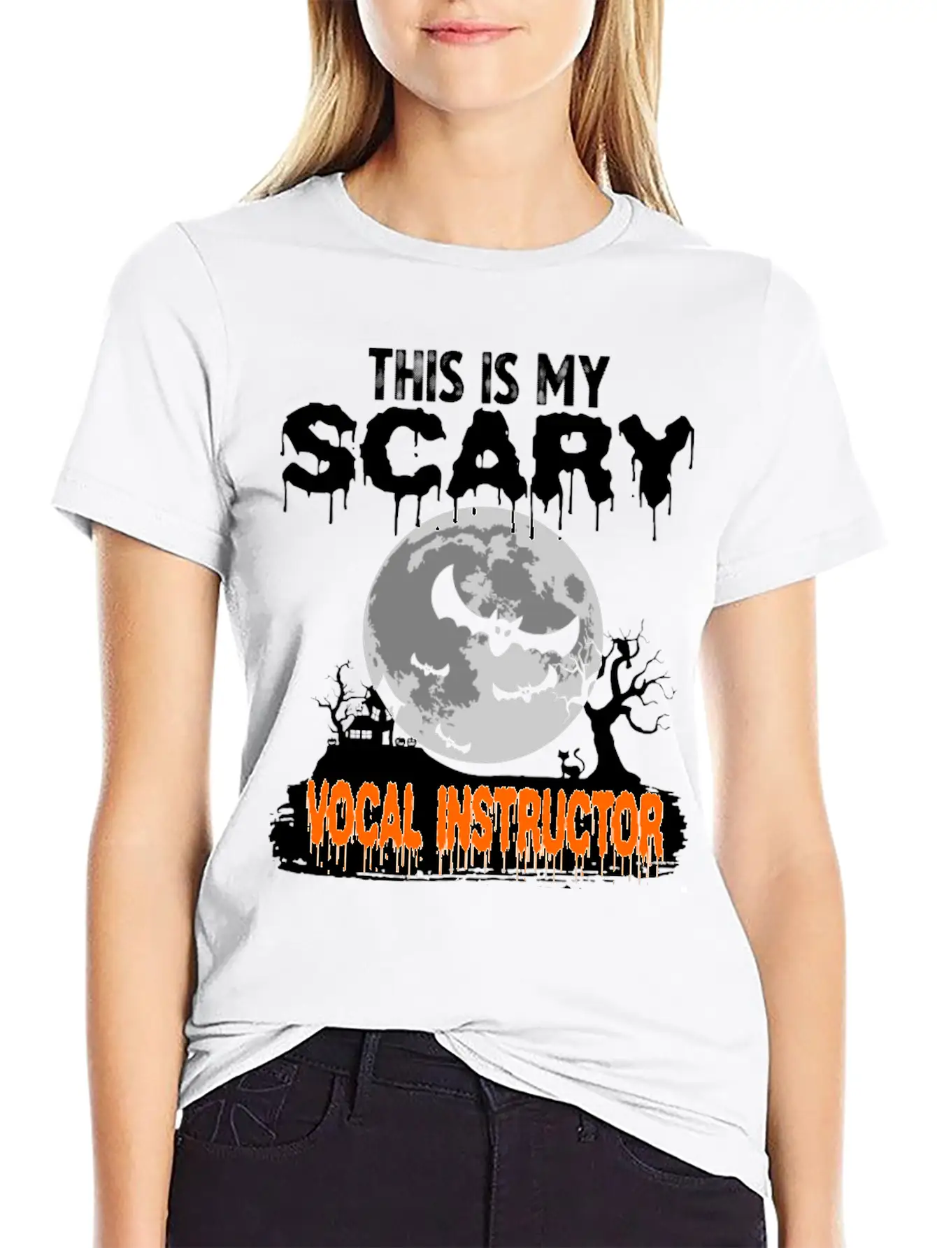 This Is My Scary Vocal Instructor Costume Relaxed Everyday Tee – Lightweight And Durable Cotton