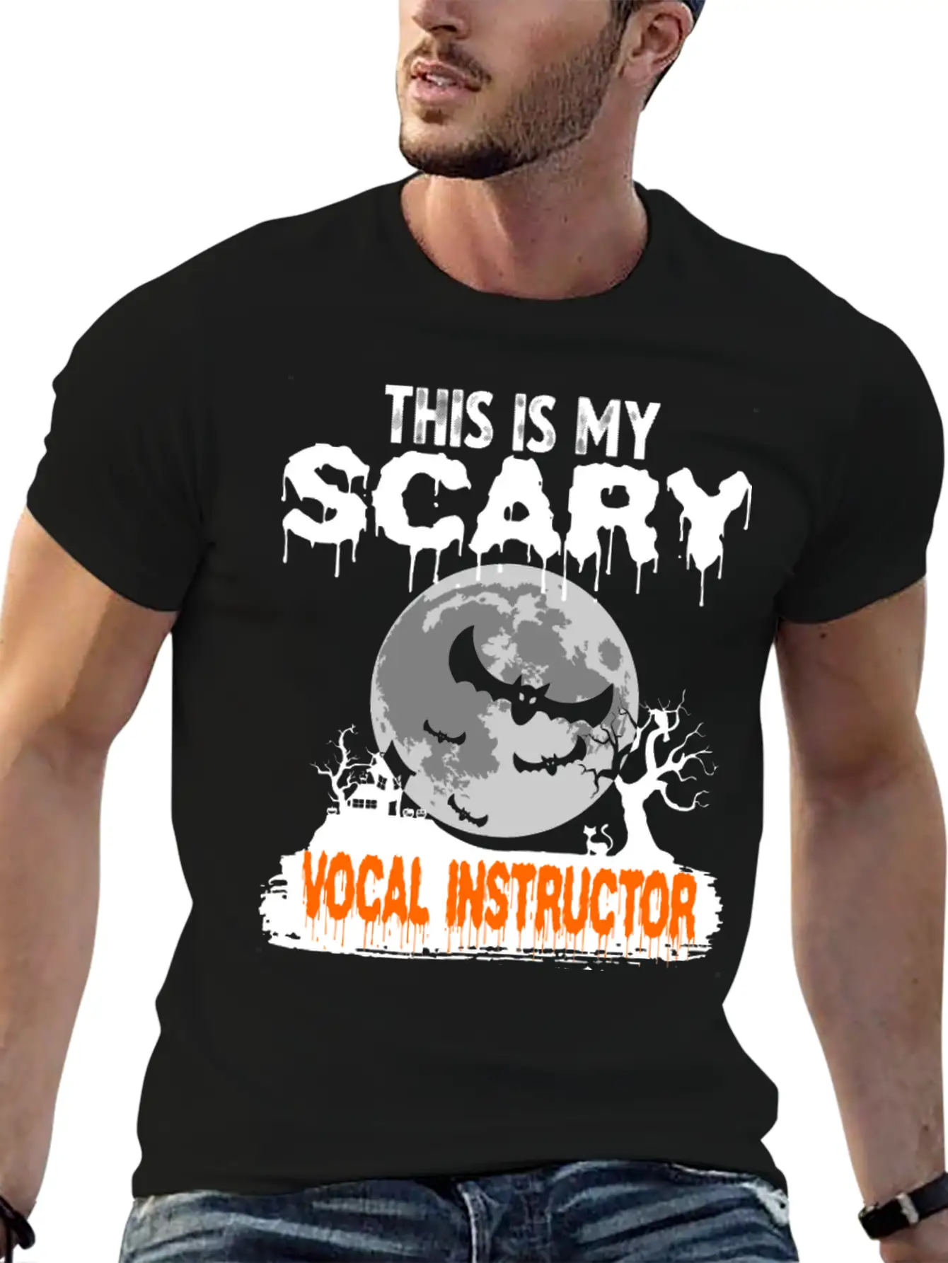 This Is My Scary Vocal Instructor Costume Relaxed Everyday Tee – Lightweight And Durable Cotton