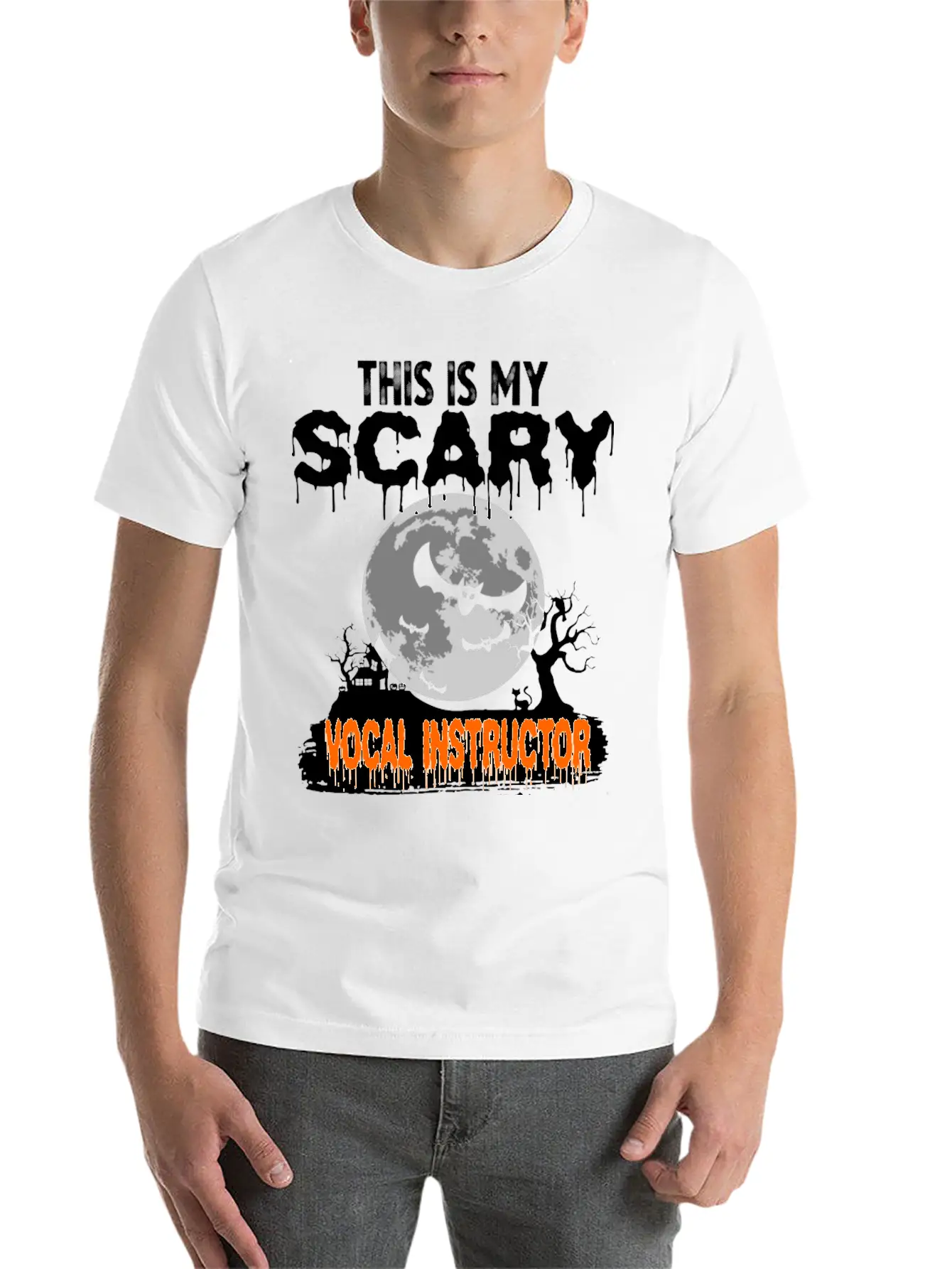 This Is My Scary Vocal Instructor Costume Relaxed Everyday Tee – Lightweight And Durable Cotton