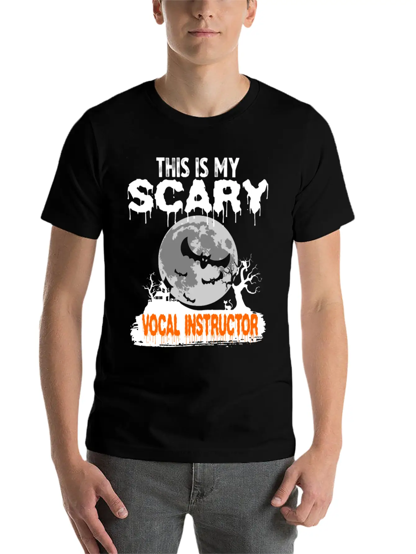 This Is My Scary Vocal Instructor Costume Relaxed Everyday Tee – Lightweight And Durable Cotton