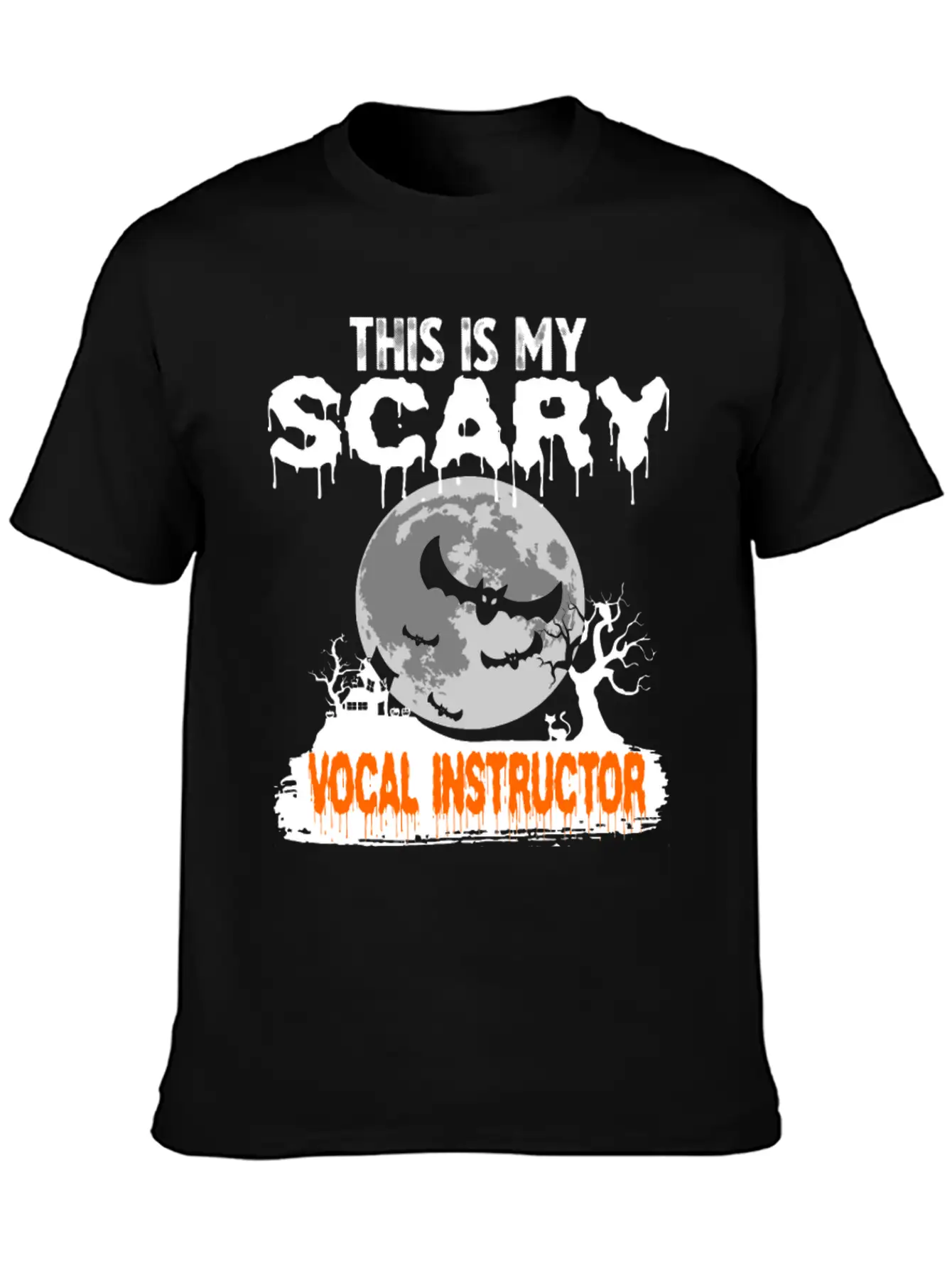 This Is My Scary Vocal Instructor Costume Relaxed Everyday Tee – Lightweight And Durable Cotton